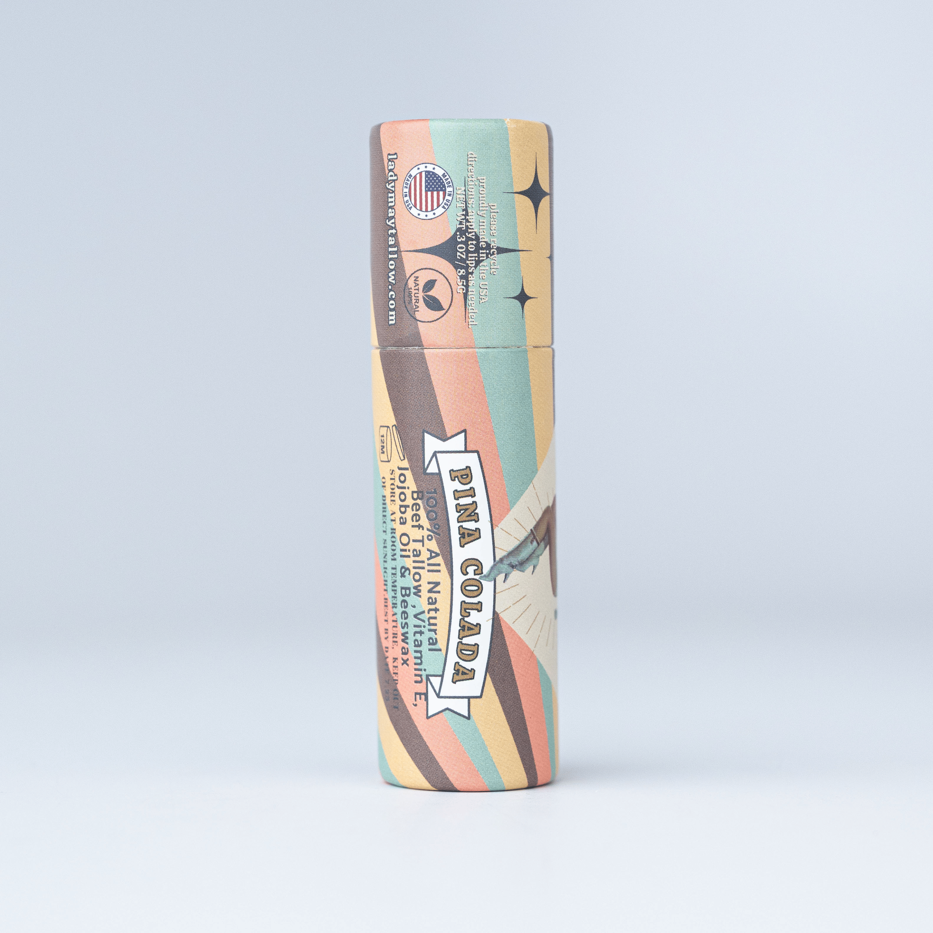 Lady May Tallow Lip Balm | All Natural Beef Tallow Lip Balm - My American Goods