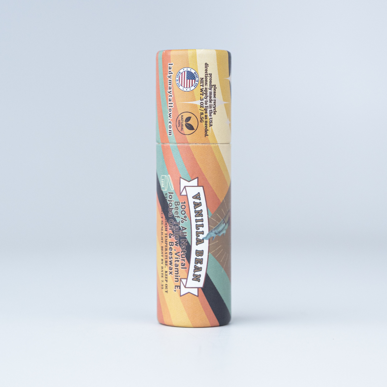 Lady May Tallow Lip Balm | All Natural Beef Tallow Lip Balm - My American Goods