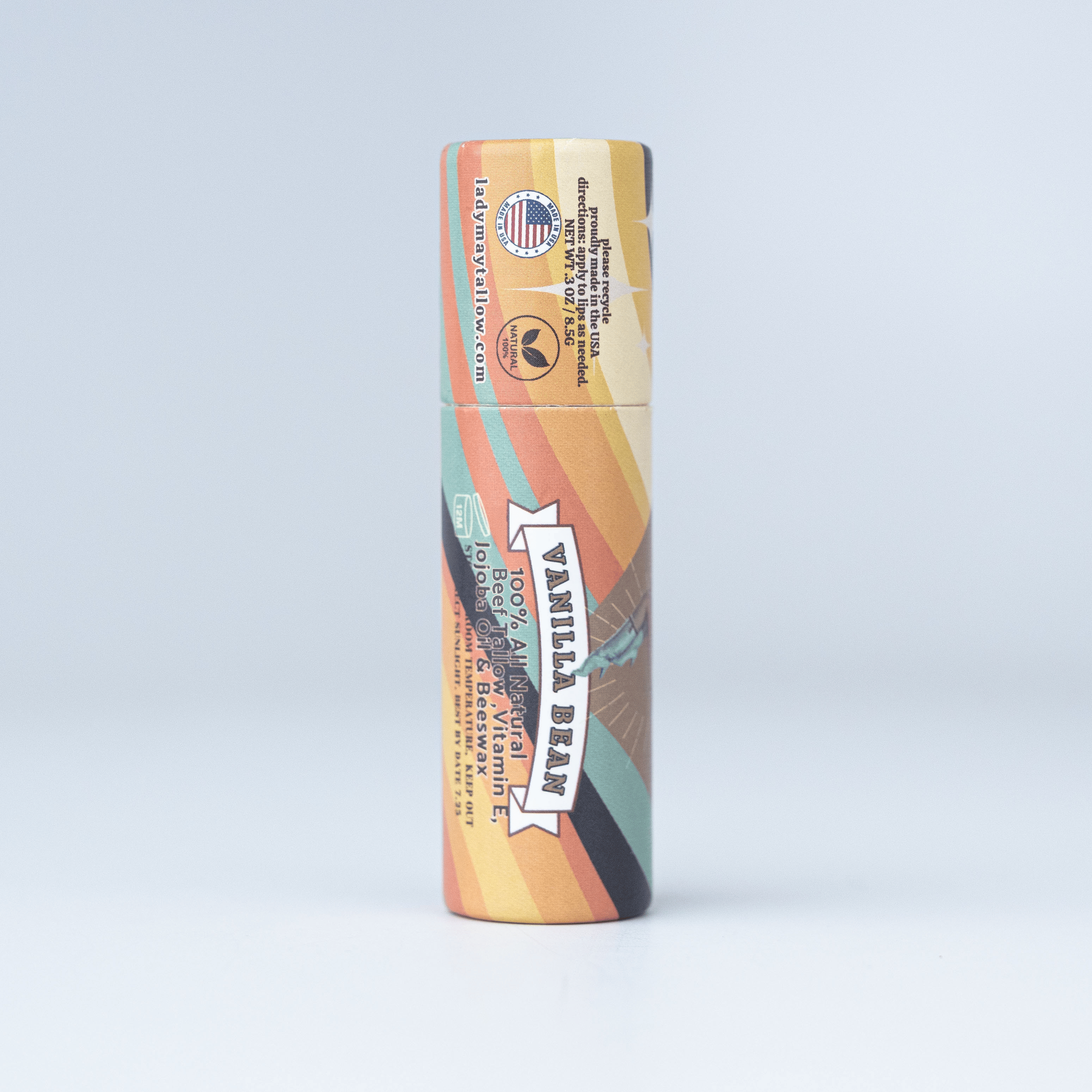 Lady May Tallow Lip Balm | All Natural Beef Tallow Lip Balm - My American Goods