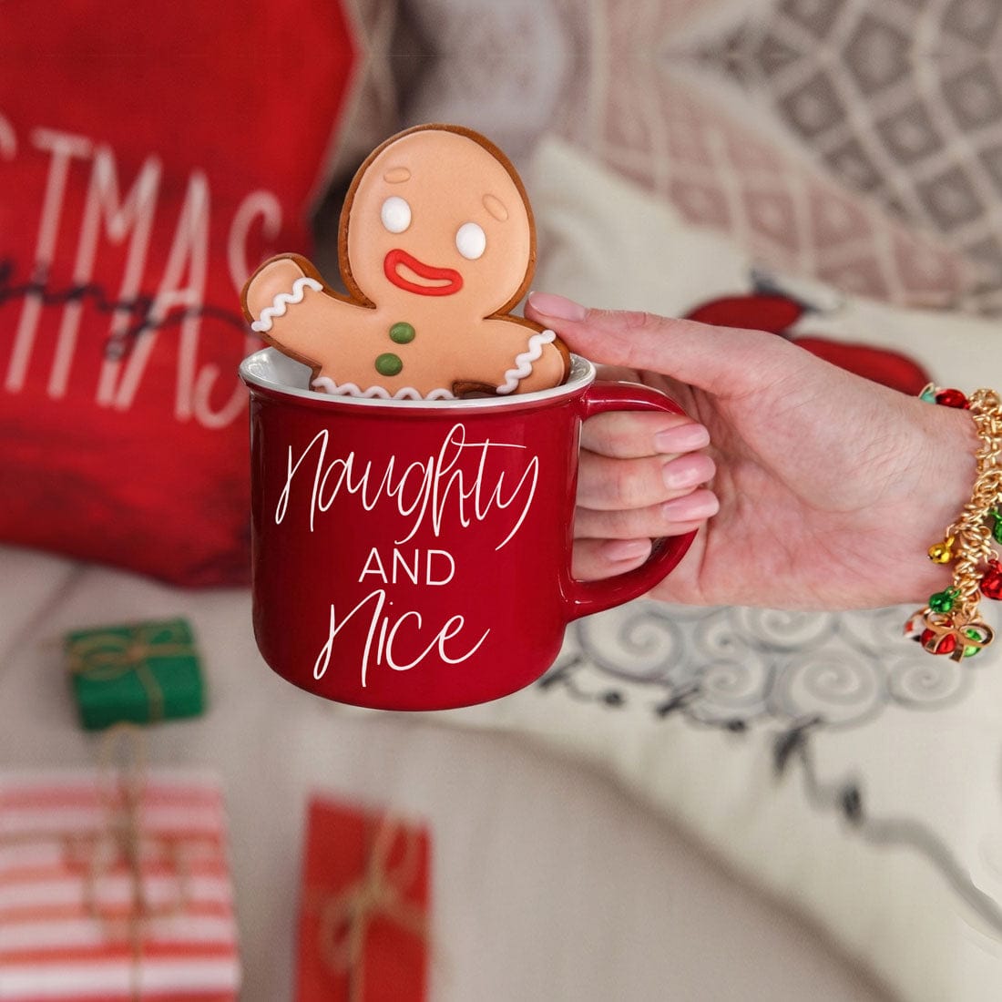 Gia Roma Coffee Mug, Naughty & Nice Mug