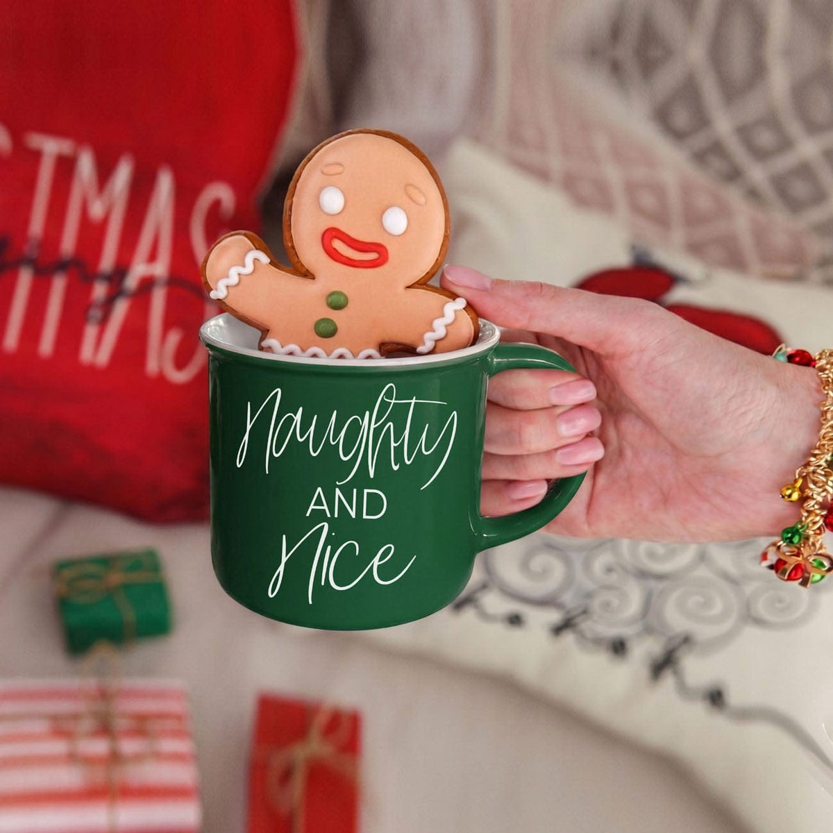 Gia Roma Coffee Mug, Naughty & Nice Mug