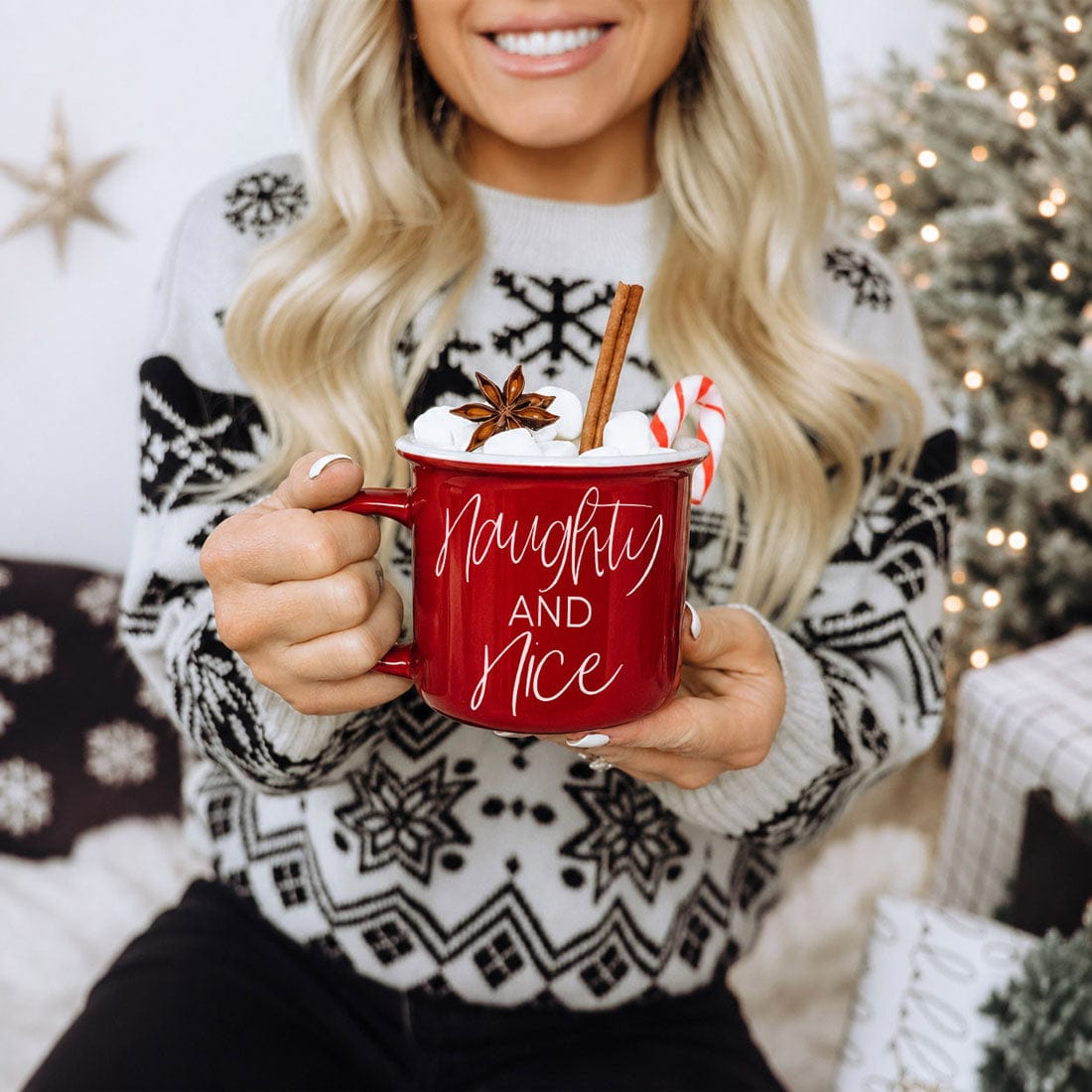 Gia Roma Coffee Mug, Naughty & Nice Mug