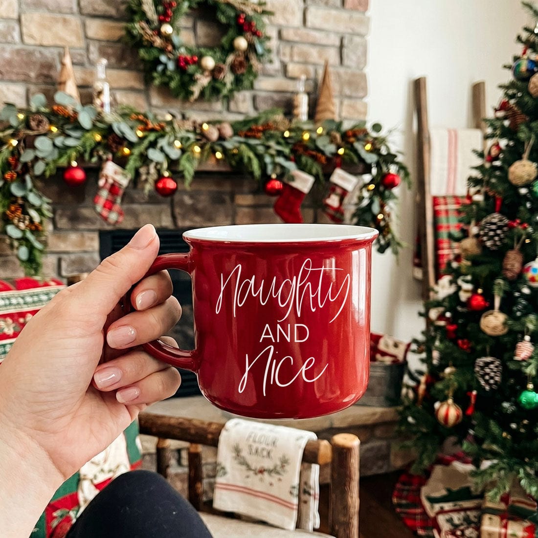 Gia Roma Coffee Mug, Naughty & Nice Mug