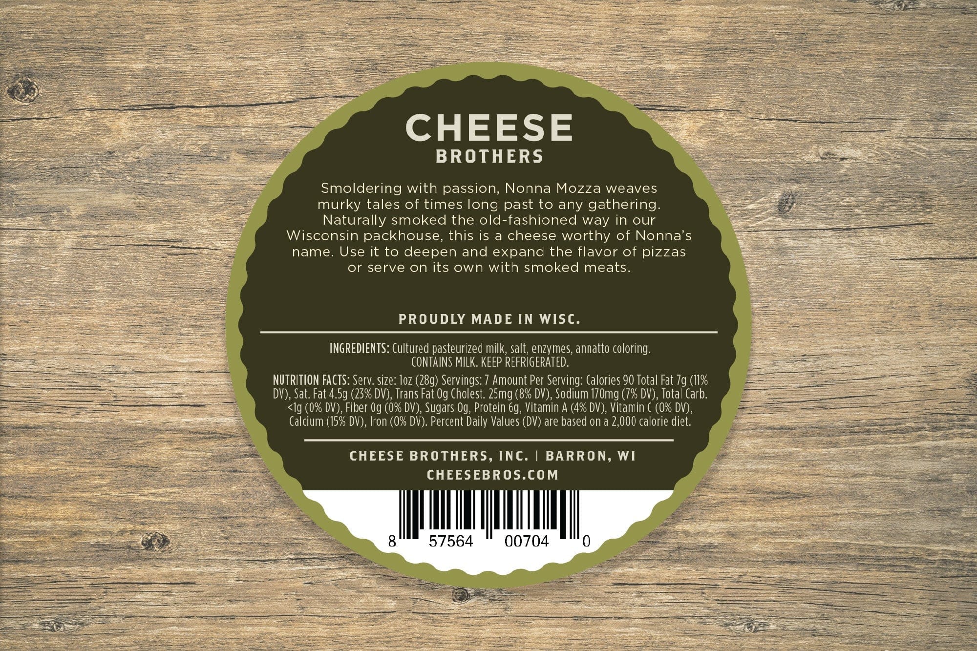 Cheese Brothers, Inc. Smoked Mozzarella