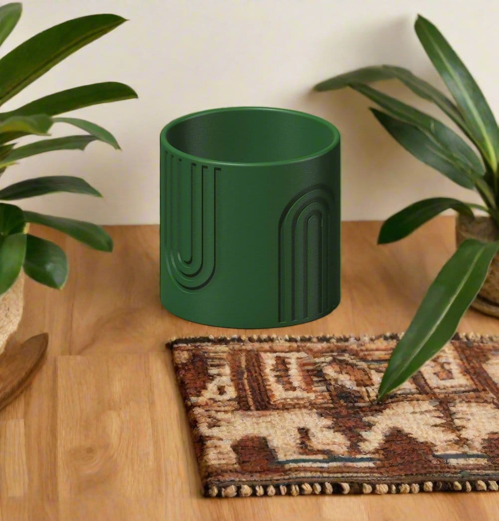 Rosebud HomeGoods Pots & Planters 4 / With Drip Tray / Green Nordic Rainbow Planter