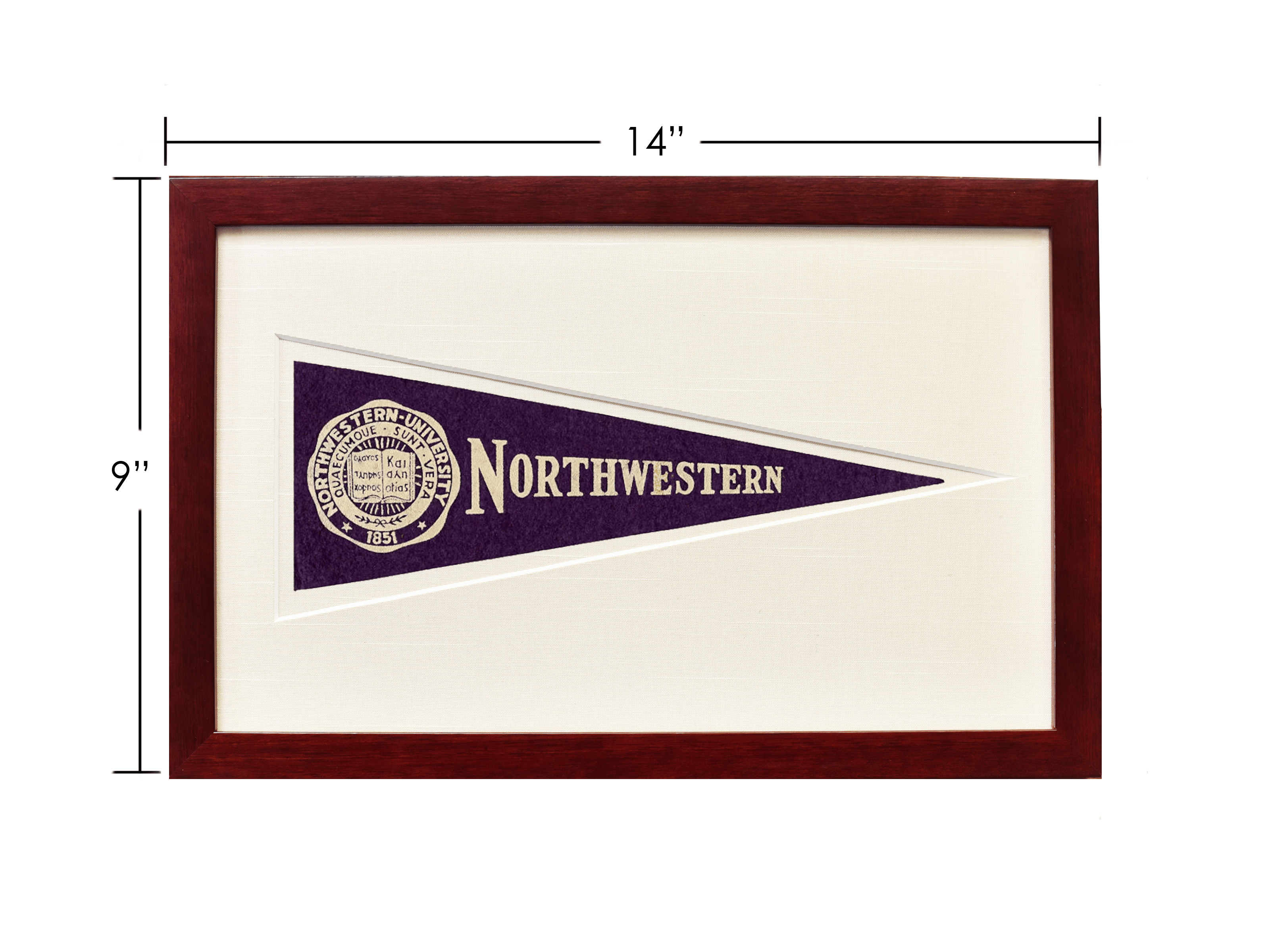 Vintage Northwestern University Hormel Pennant - My American Goods