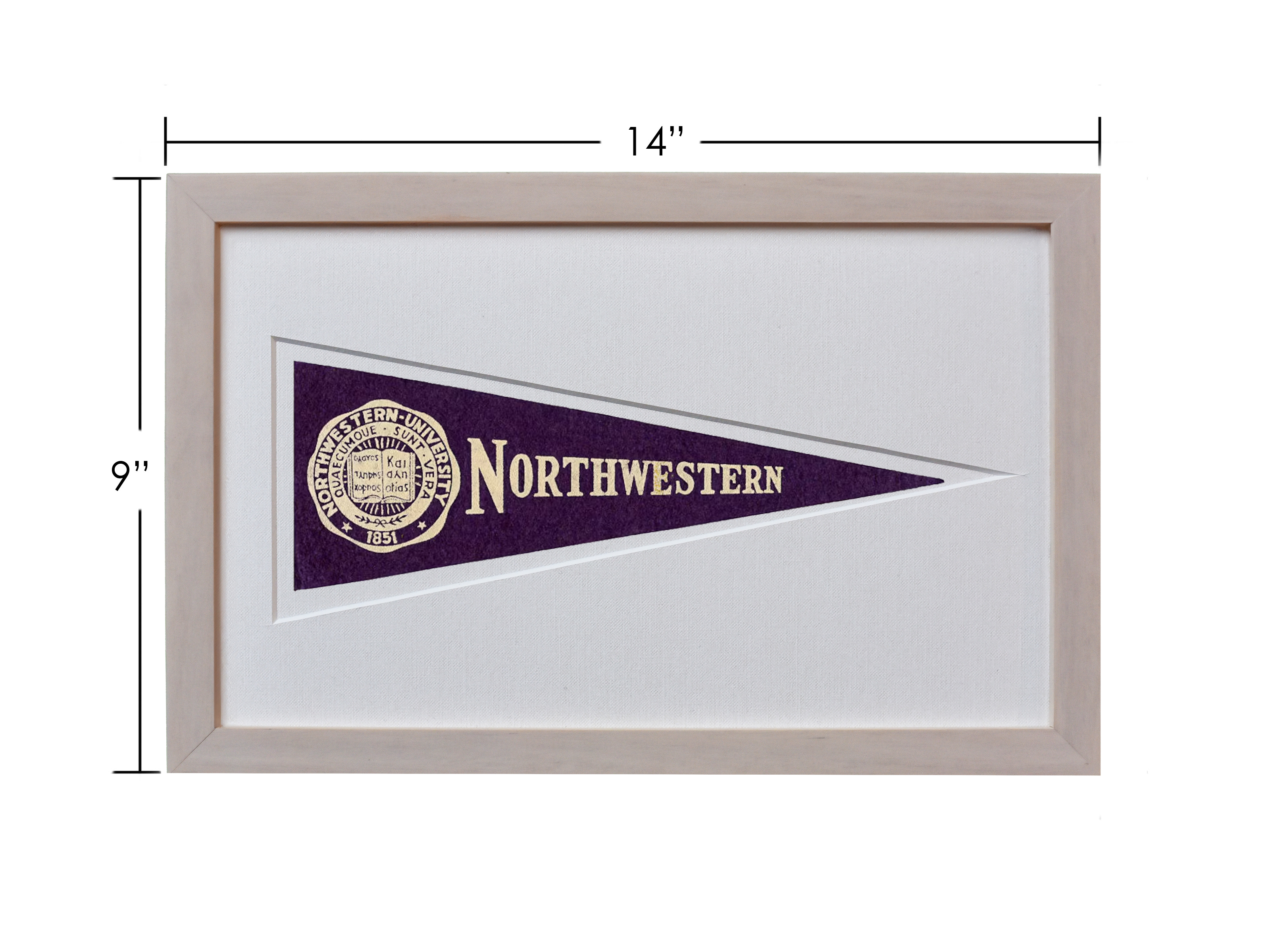 Vintage Northwestern University Hormel Pennant