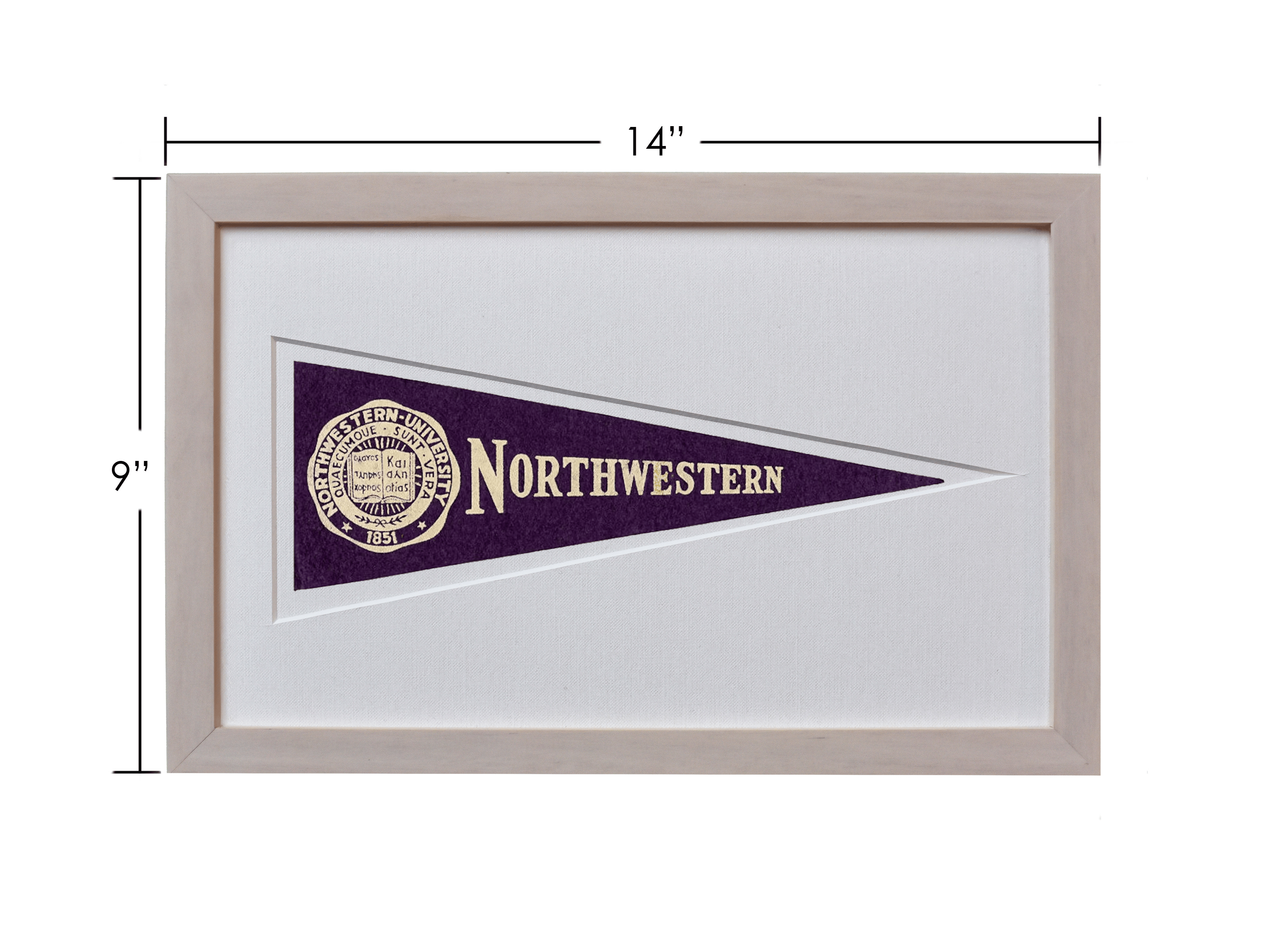 Vintage Northwestern University Hormel Pennant - My American Goods