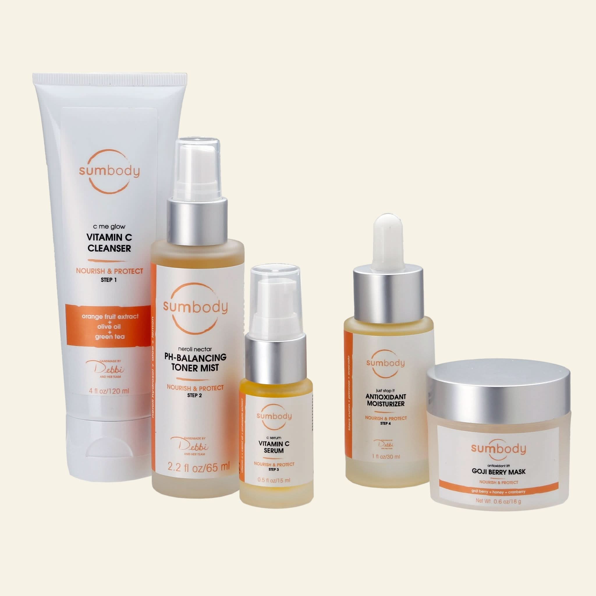 Sumbody Skincare 5 Steps to Perfect Skin Nourish & Protect