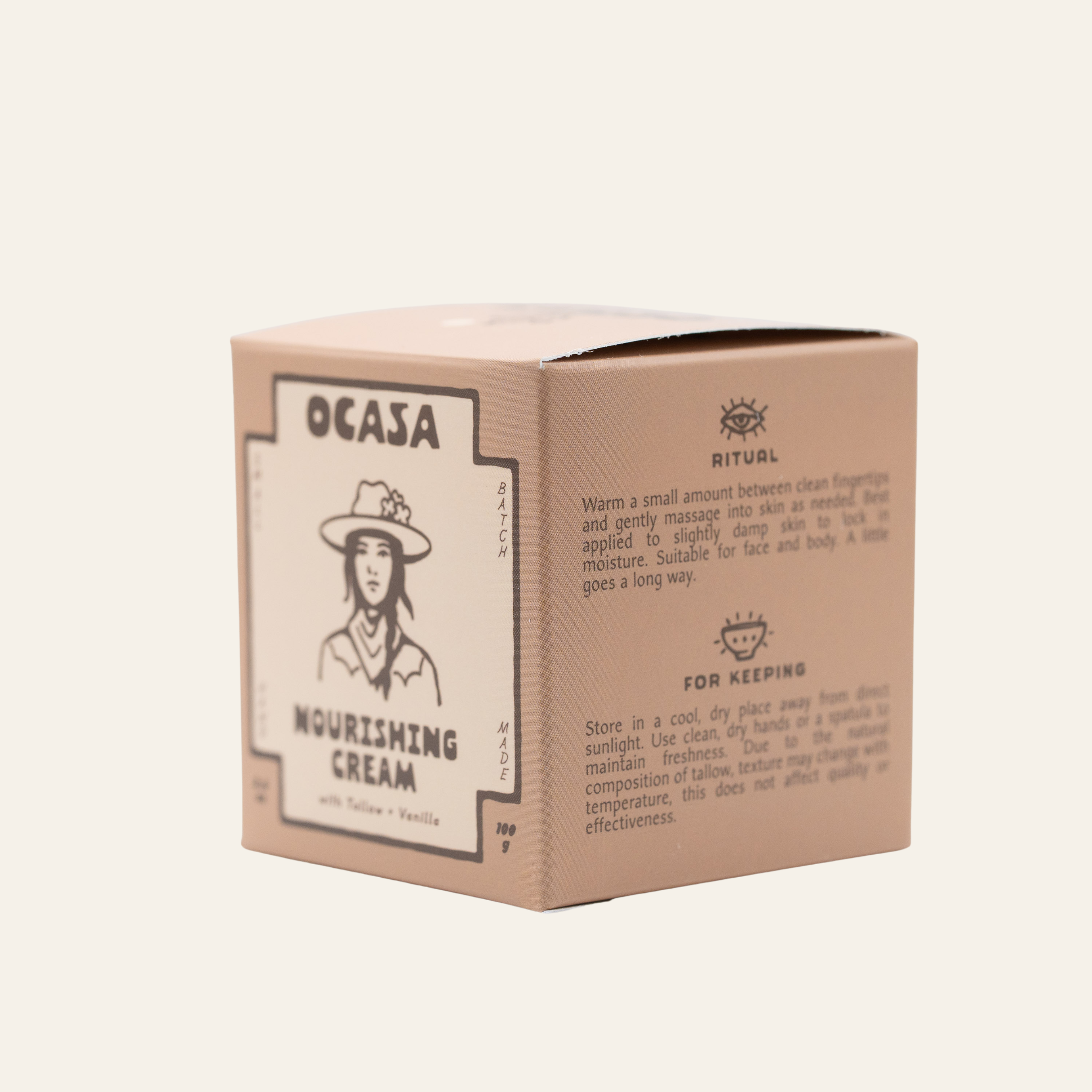 nourishing vanilla-infused tallow cream