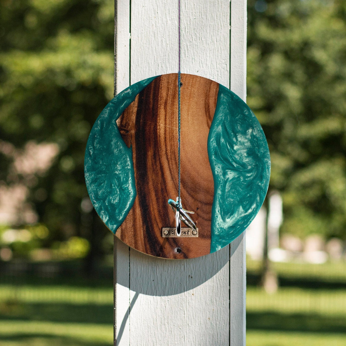 Ocean Acacia Wood Hook and Ring Toss Game