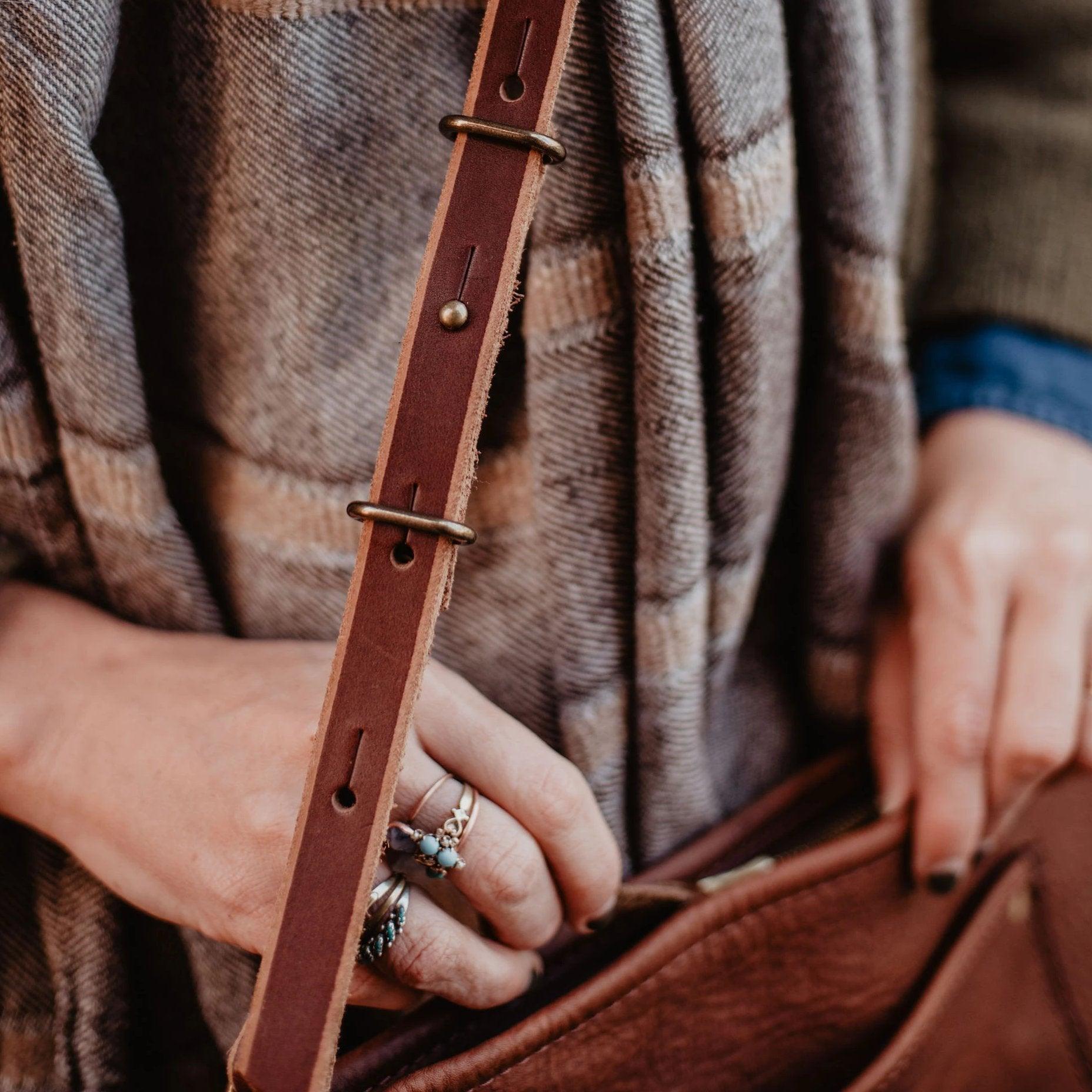 The Local Branch Leather Field Bag - USA Made