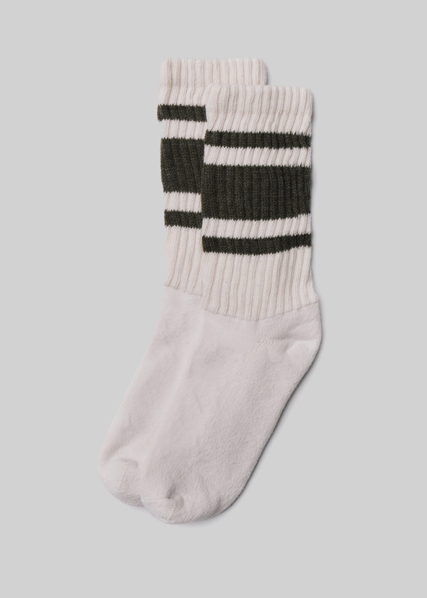 American Trench Socks olive heather / One Size The Heathered Mono Stripe