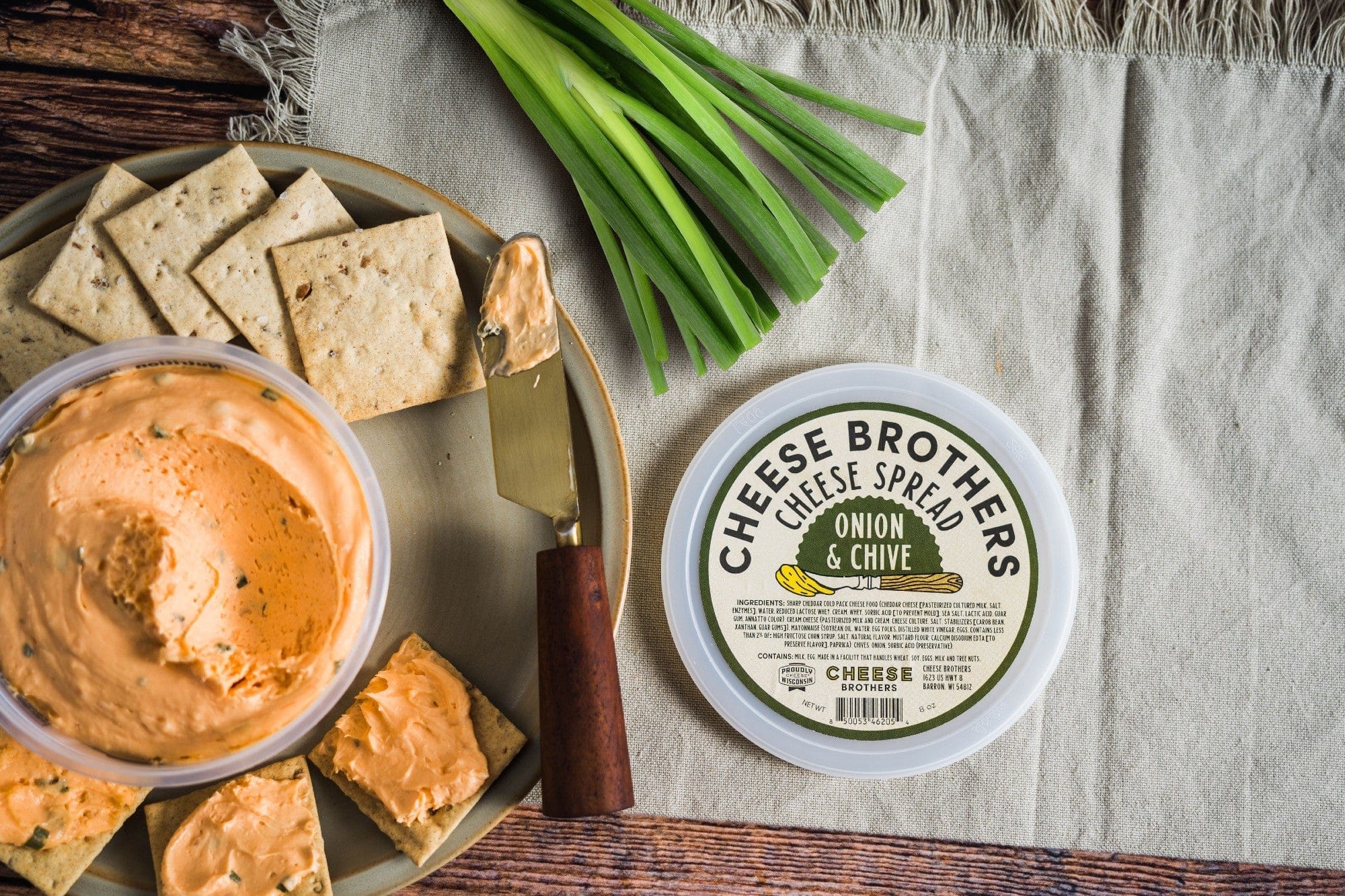 Cheese Brothers, Inc. Cheese Spreads Onion and Chive Cheese Spread