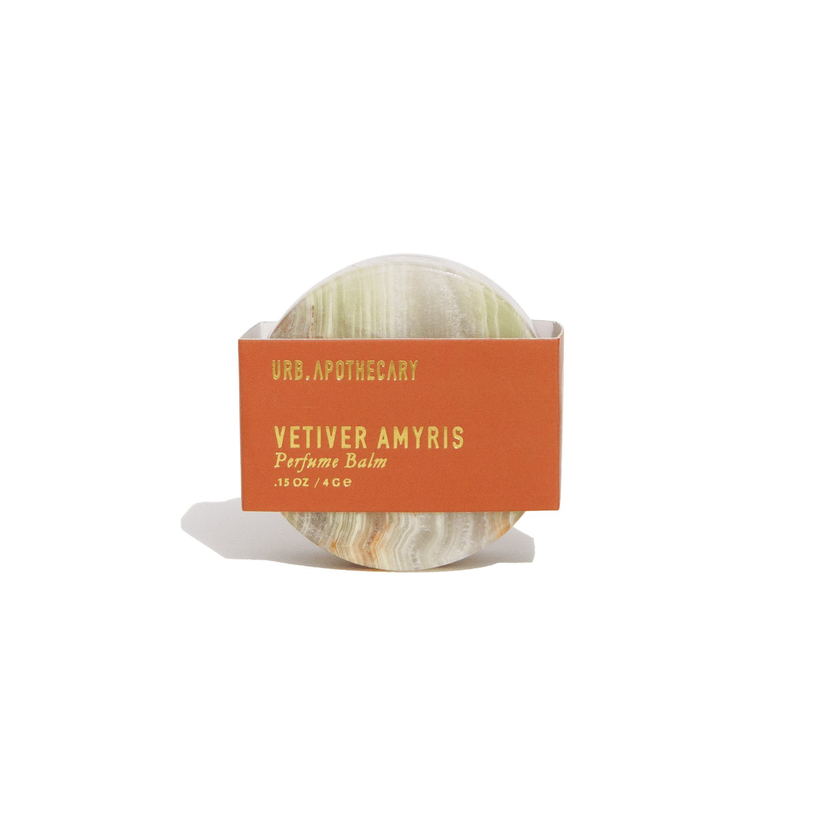 URB APOTHECARY PERFUME BALM Vetiver Amyris Solid Perfume in Keepsake Onyx Jar
