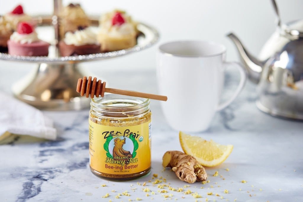 Zenbear Honey Tea simple Organic Bee-ing Better Honey Tea – Immune-Boosting Lemon Ginger Blend