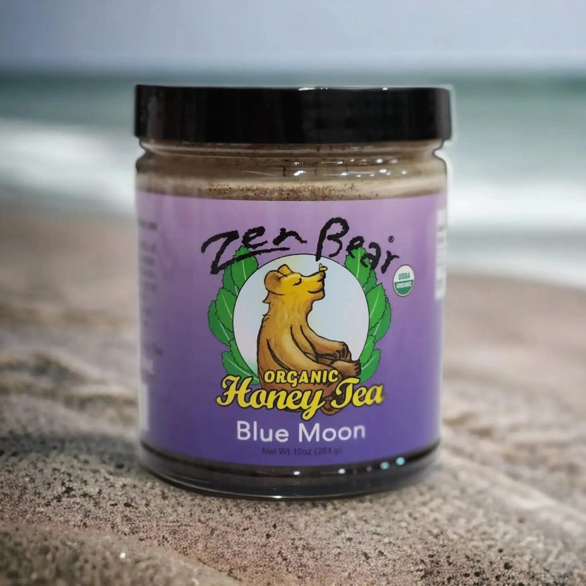 Zenbear Honey Tea simple Blue Moon Honey Tea – Organic Blueberry Lavender Blend for Calm & Clarity (10 oz)