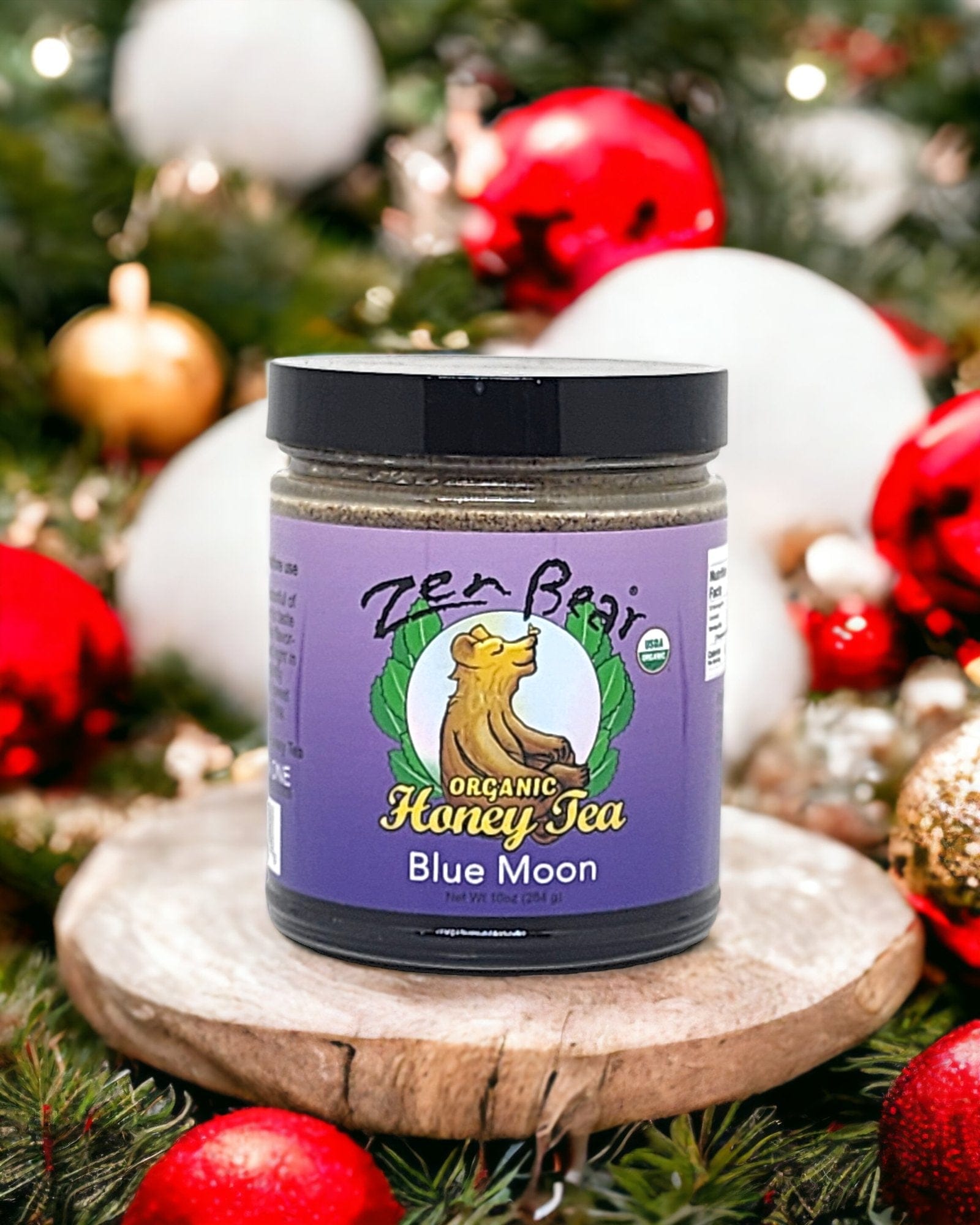 Zenbear Honey Tea simple Blue Moon Honey Tea – Organic Blueberry Lavender Blend for Calm & Clarity (10 oz)