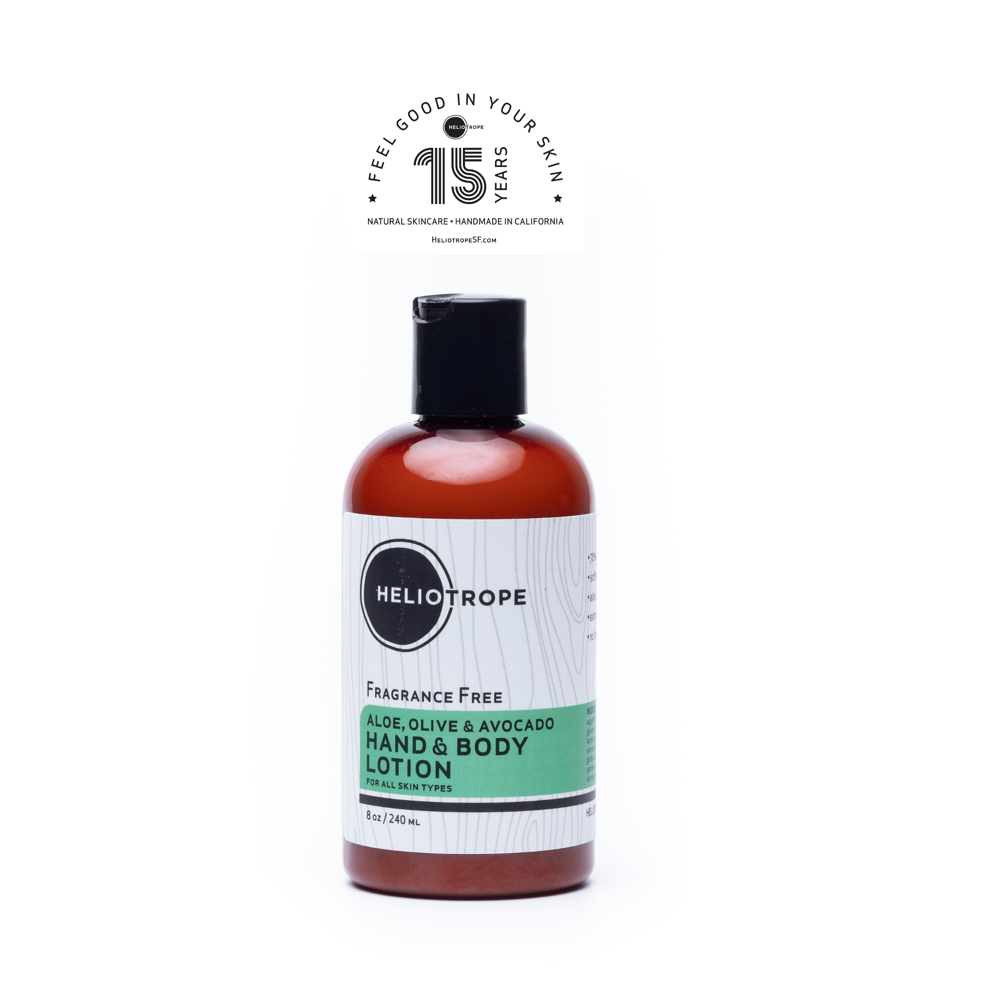 Heliotrope SF Body Lotion Aloe, Olive & Avocado Lotion