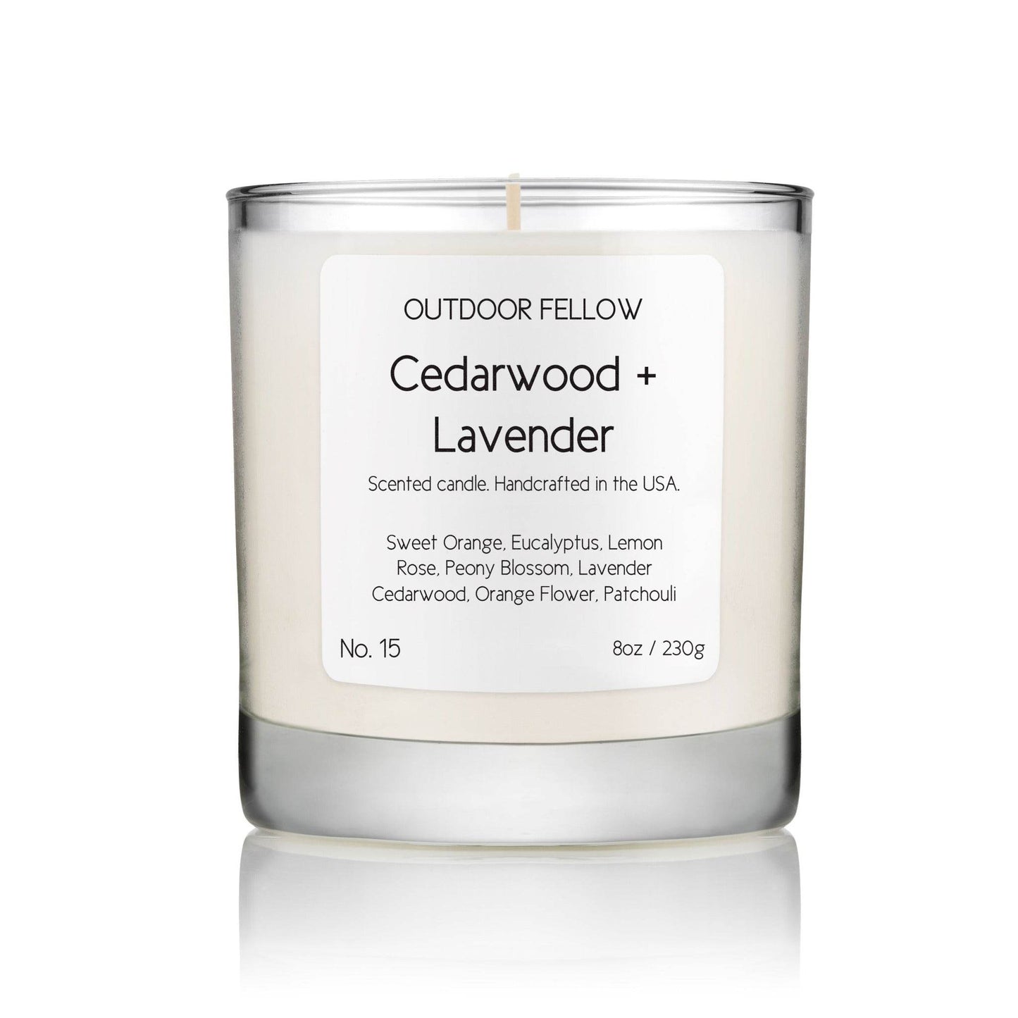 Cedarwood and Lavender Scented Candle - My American Goods