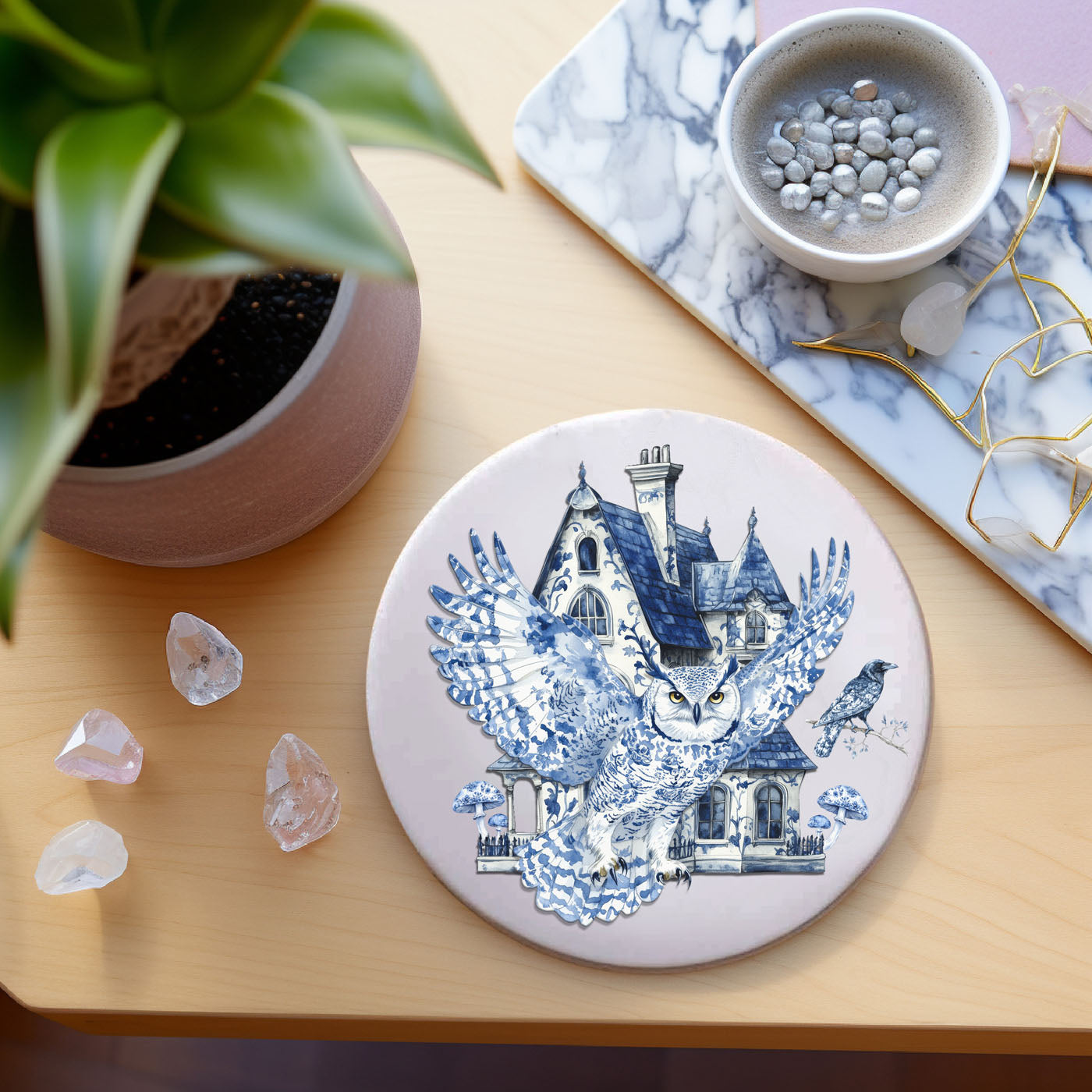 Chinoiserie Halloween Coasters - My American Goods