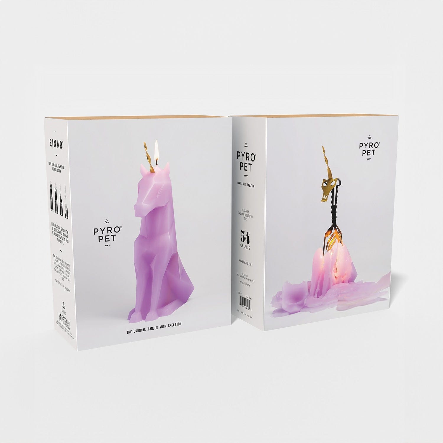 54Celsius PyroPet Einar (Unicorn) PyroPet Einar Unicorn Candle - Lilac