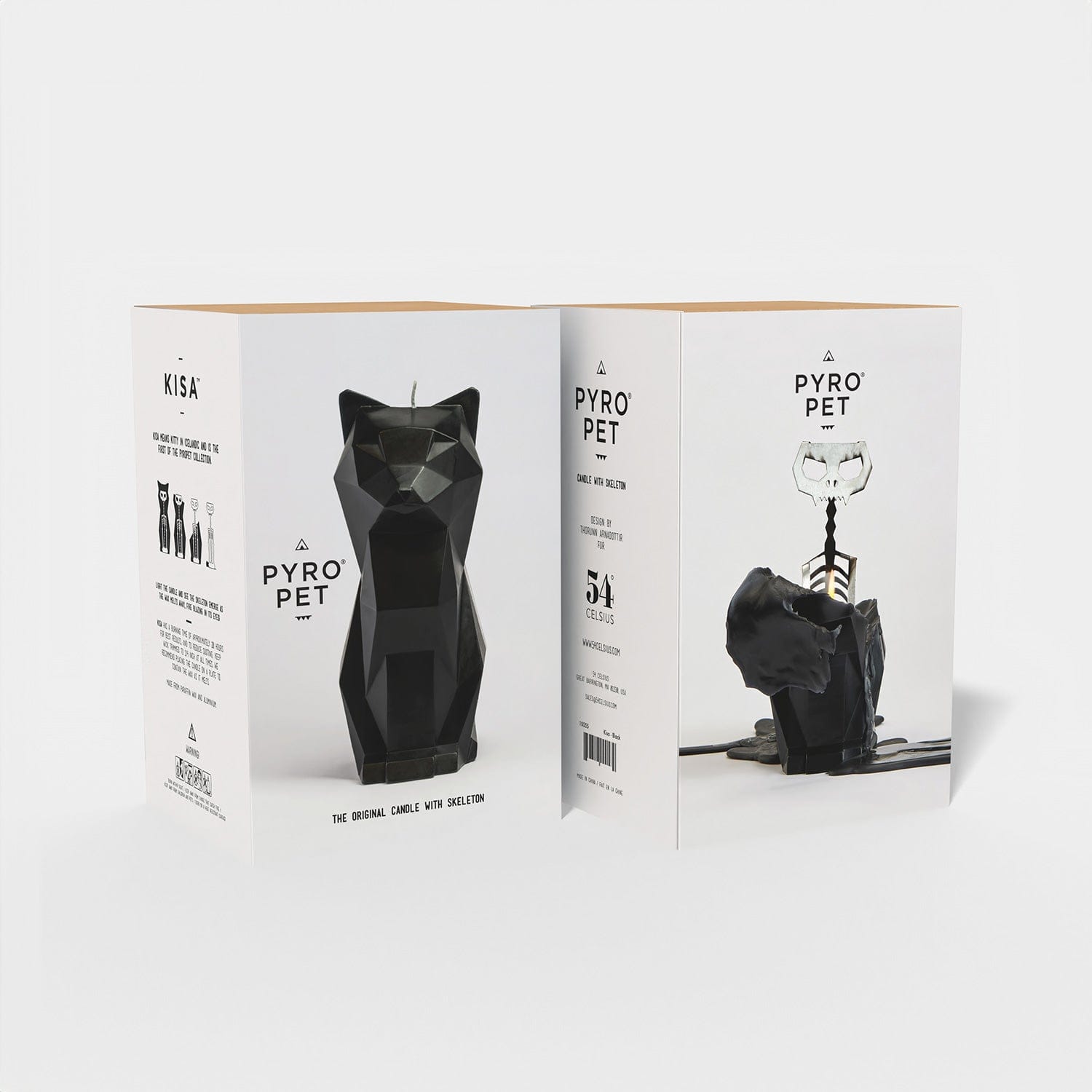 54Celsius PyroPet Kisa (Cat) PyroPet Kisa Cat Candle - Black