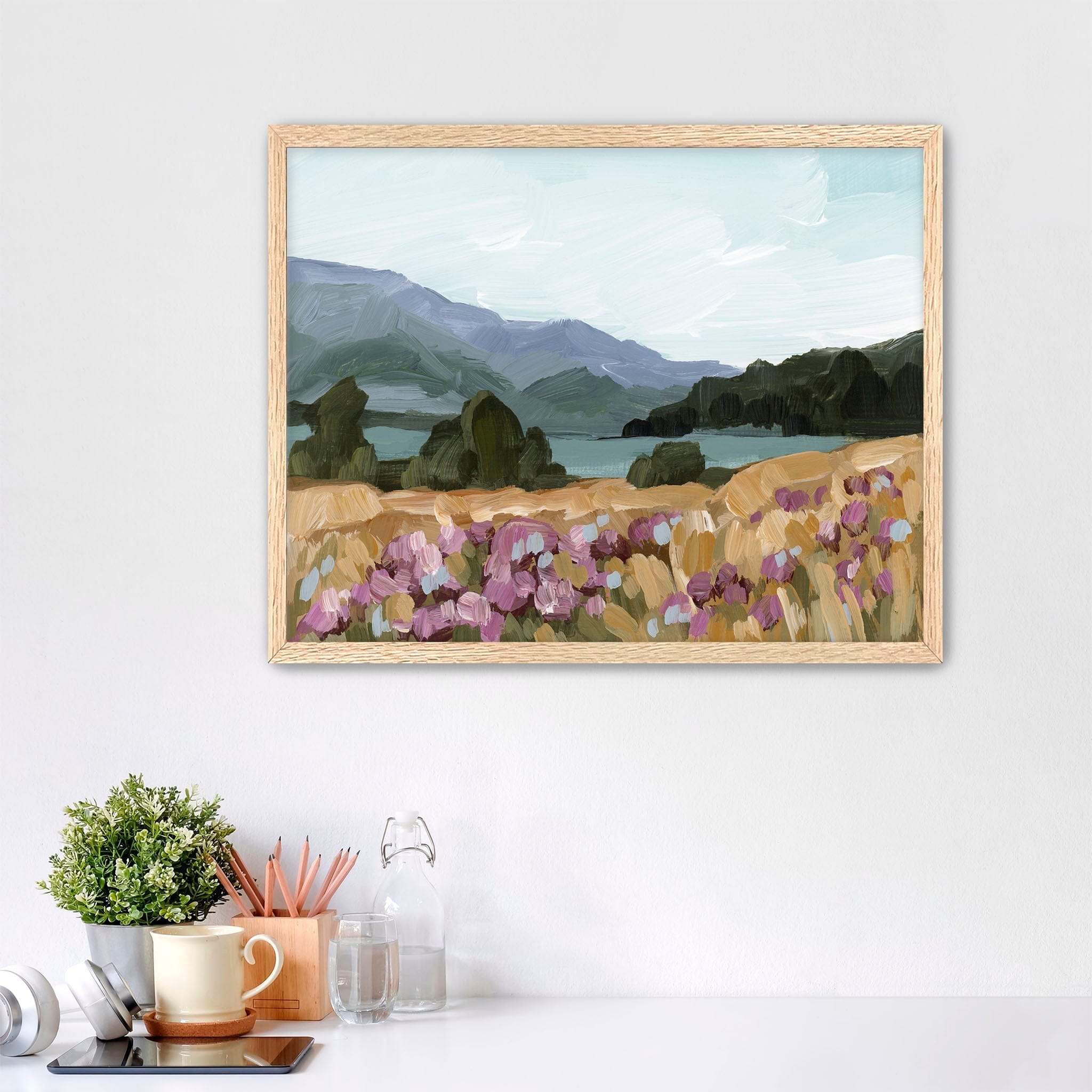 Katie Garrison Art Print Paper Print / 5x7 in / Oak Frame "Paradise" Art Print
