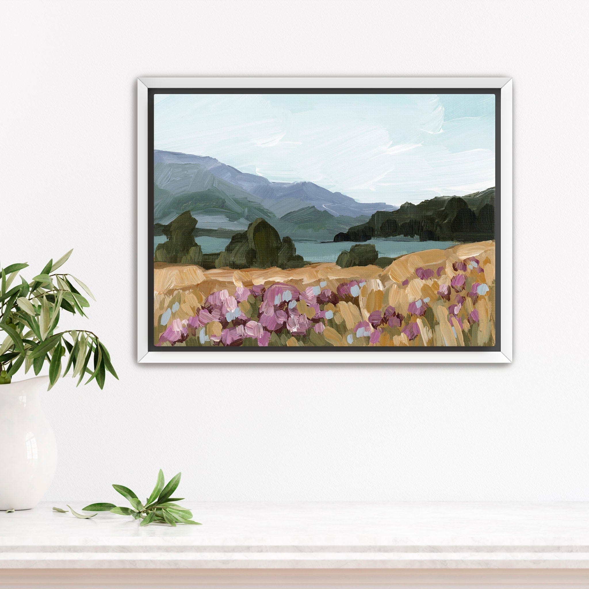 Katie Garrison Art Print Stretched Canvas / 8x10 in / White Frame "Paradise" Art Print