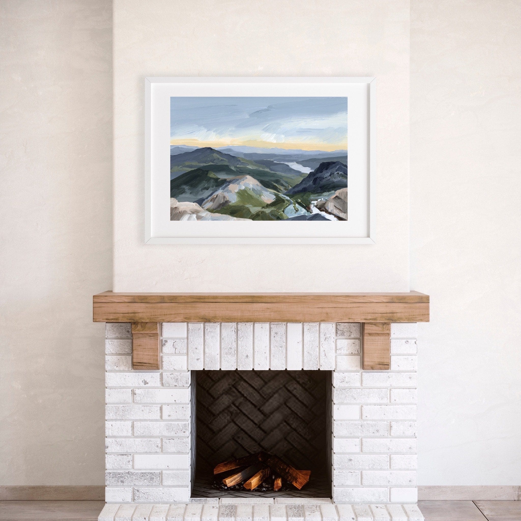 Katie Garrison Art Print "Peaks and Valleys II" Art Print