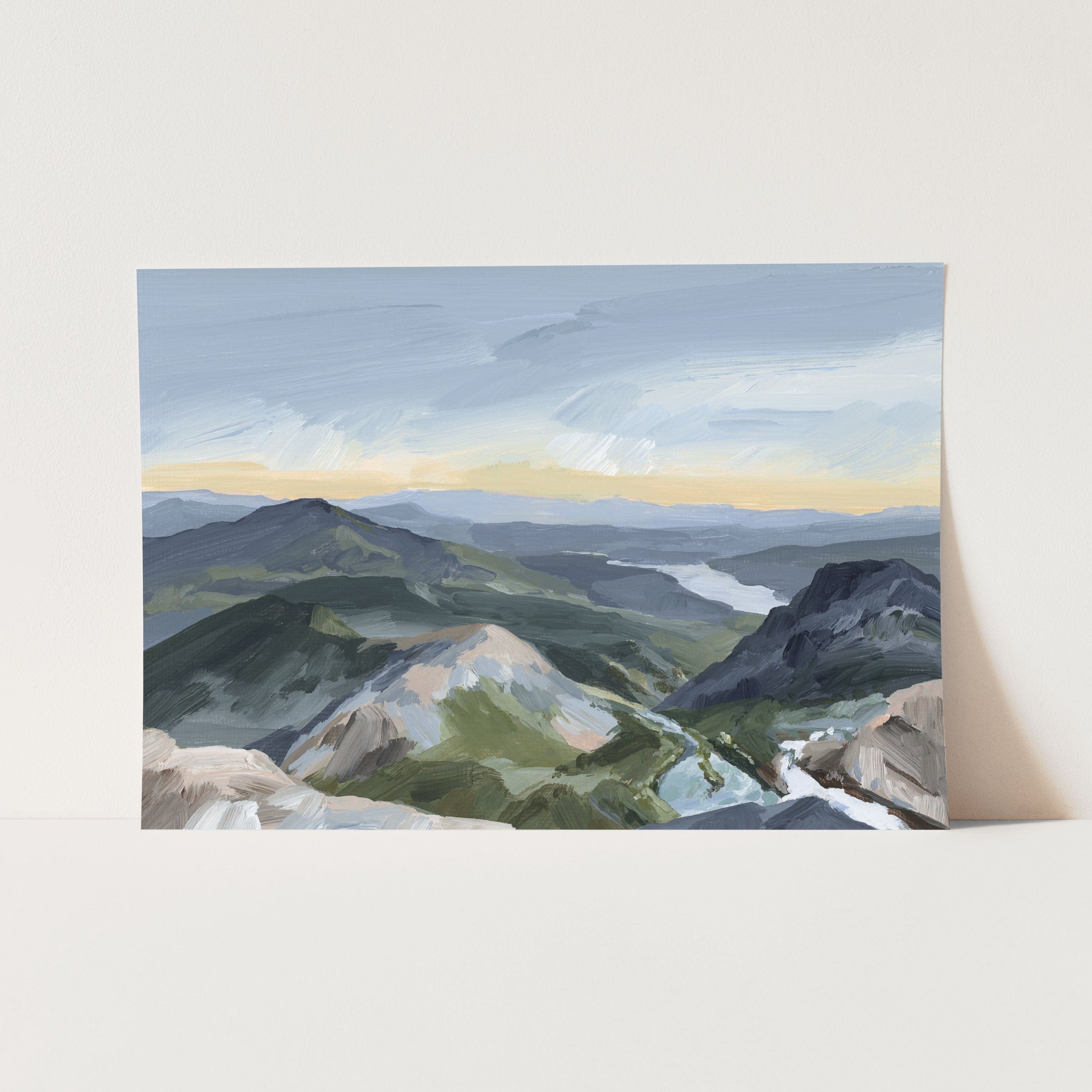 Katie Garrison Art Print Paper Print / 5x7 in / No Frame "Peaks and Valleys II" Art Print