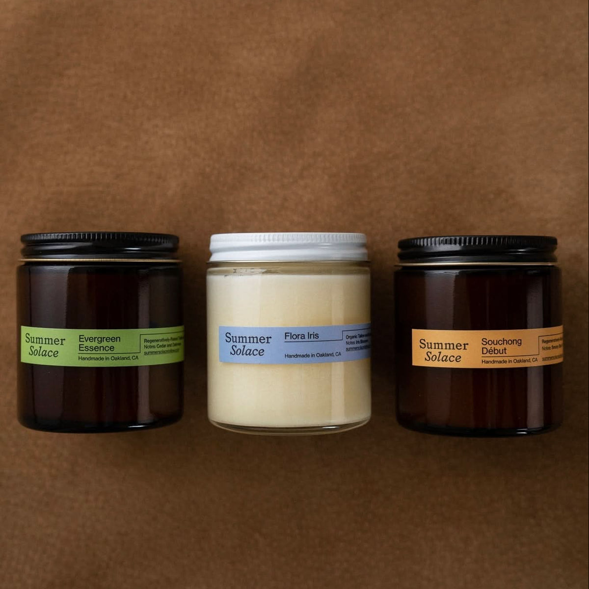 Summer Solace Tallow Gift Sets Tallow Candle Trio – Travel Set | Core Collection