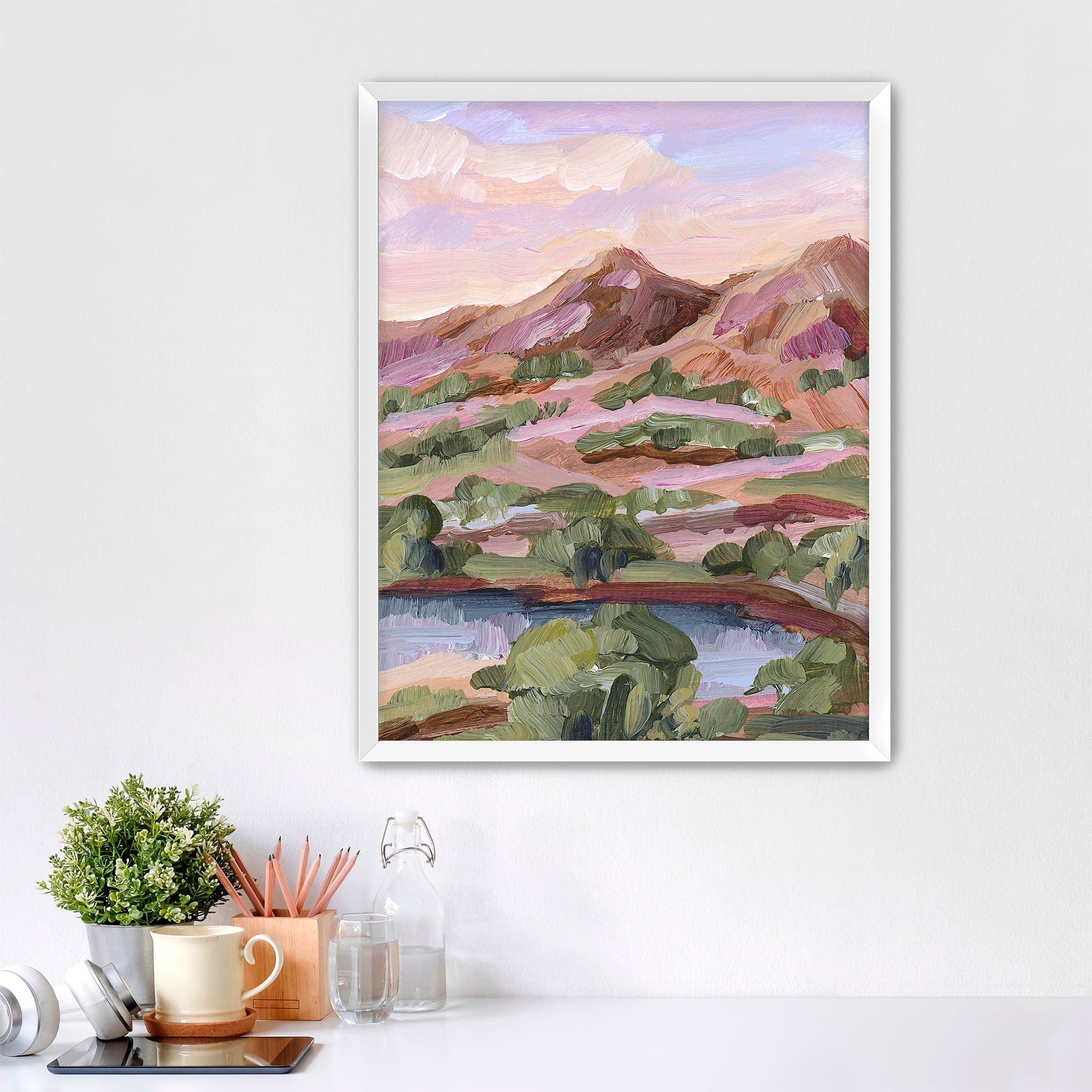 Katie Garrison Art Print Paper Print / 5x7 in / White Frame "Phoenix Sunset" Art Print