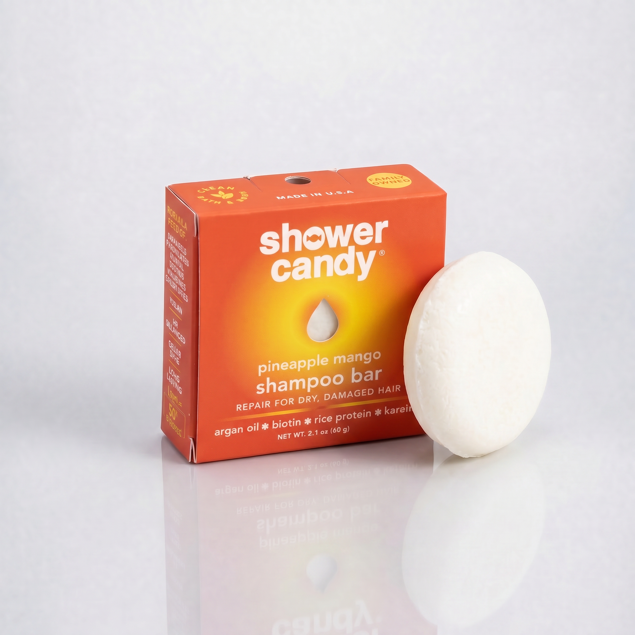 Pineapple Mango Shampoo Bar | Shower Candy – Repair for Dry, Damaged Hair