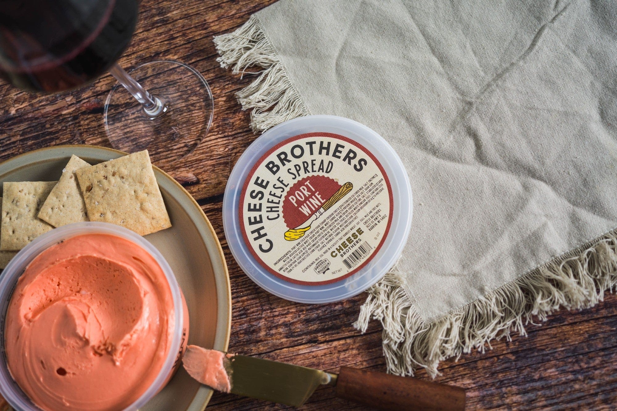 Port Wine Cheese Spread - My American Goods