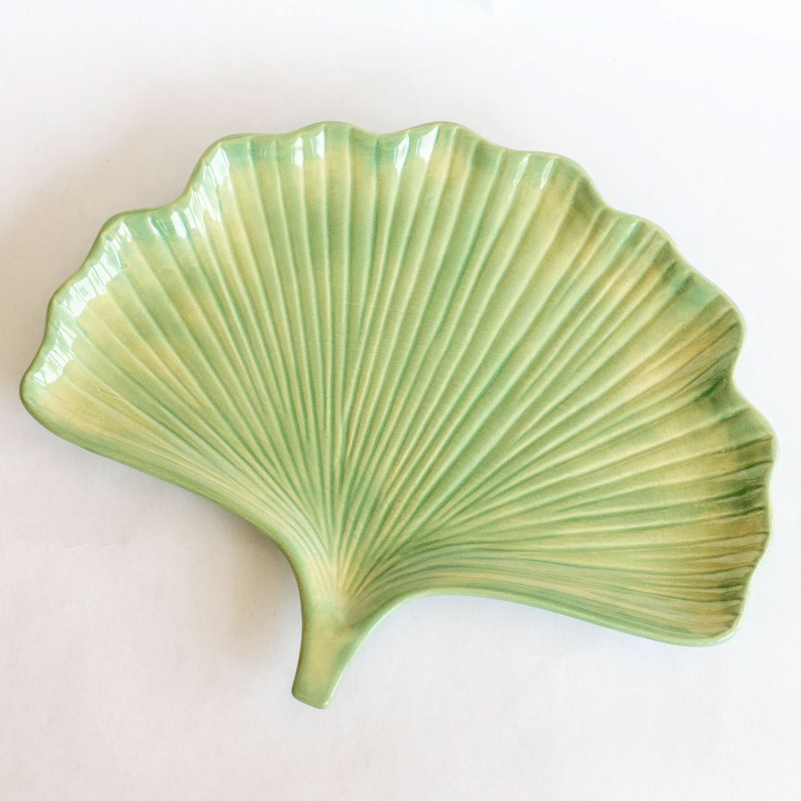 Ceramic Ginkgo Leaf Tray - My American Goods