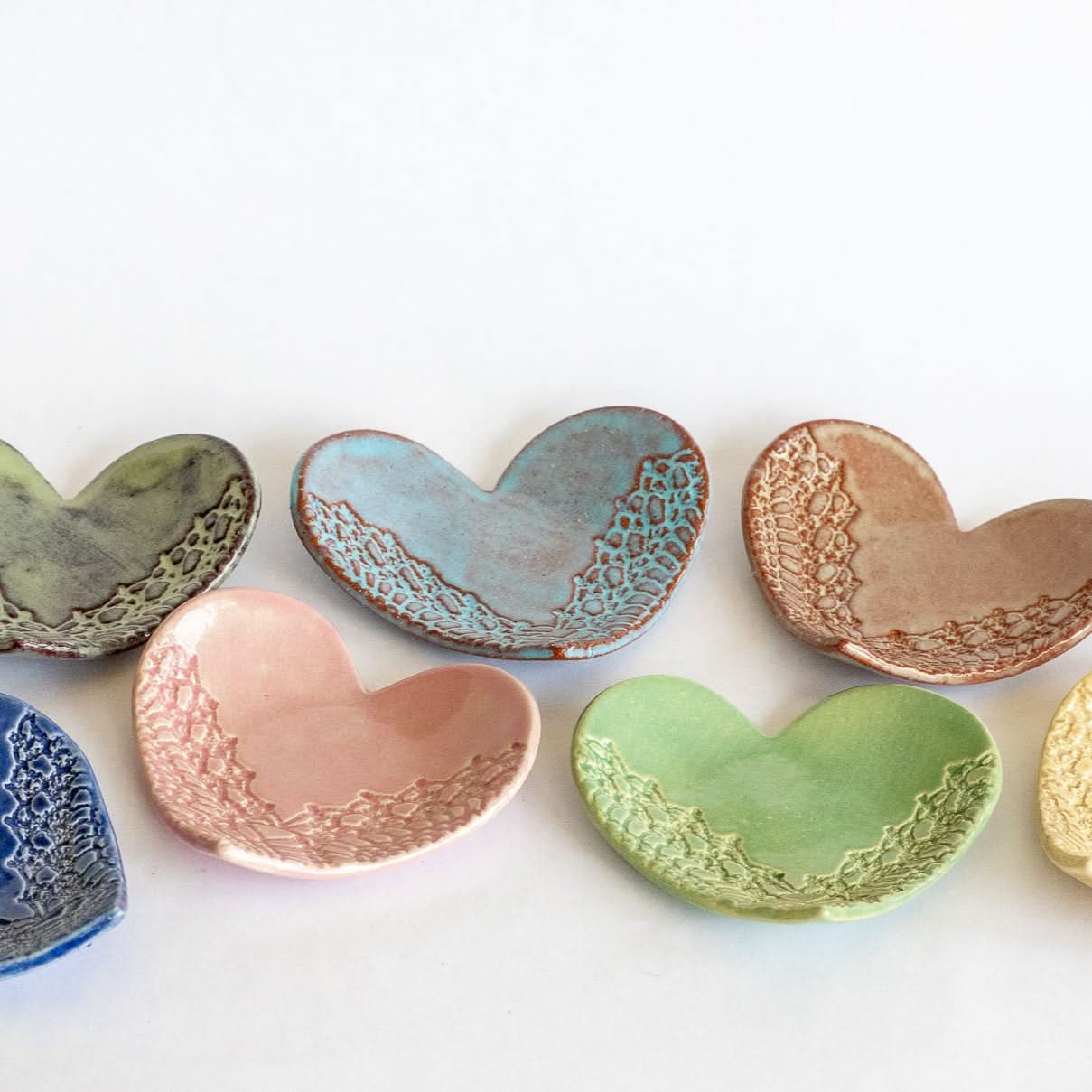 prodigalpottery Ceramic Heart Ring Dish Without Gold