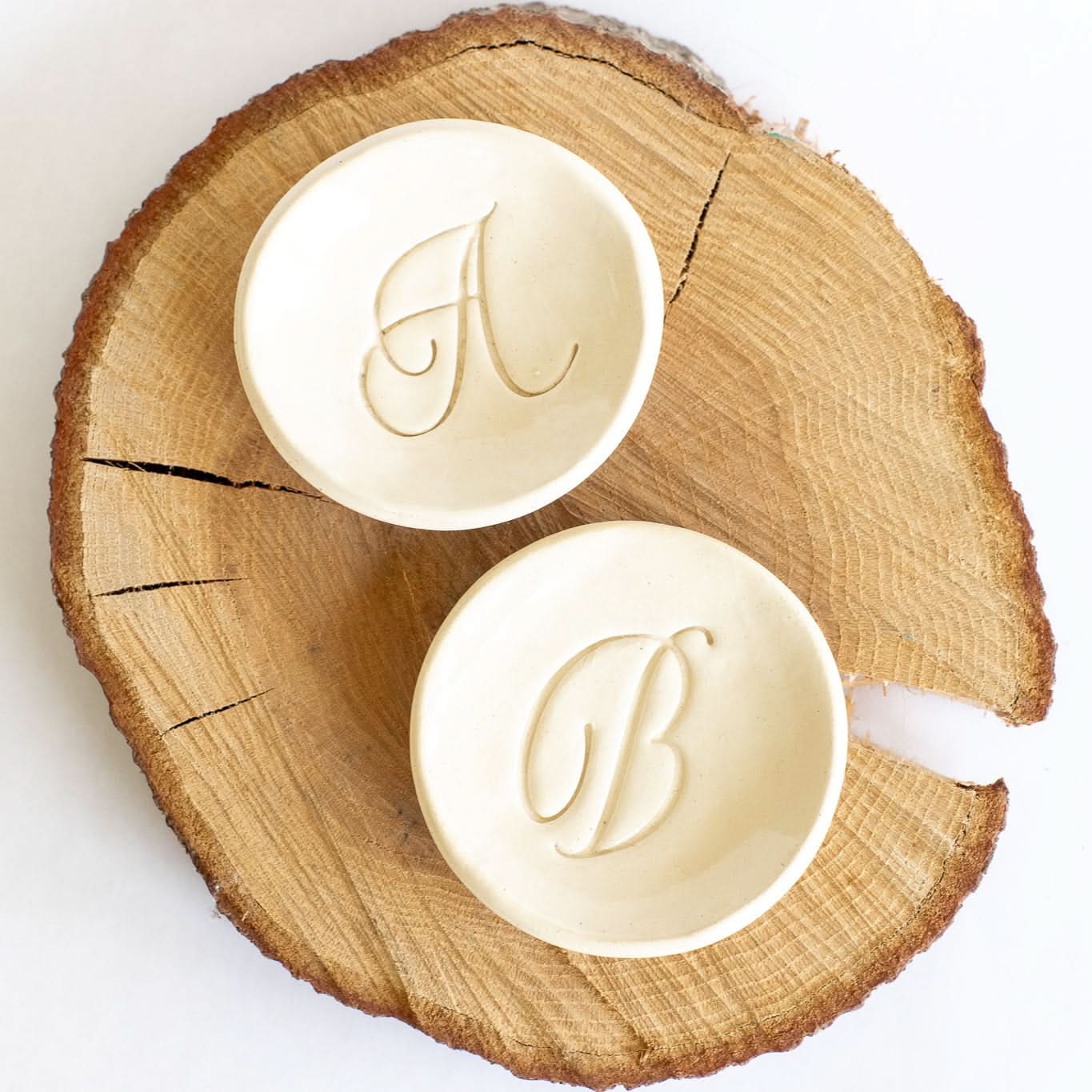 Monogram Ring Dish Without Gold - My American Goods