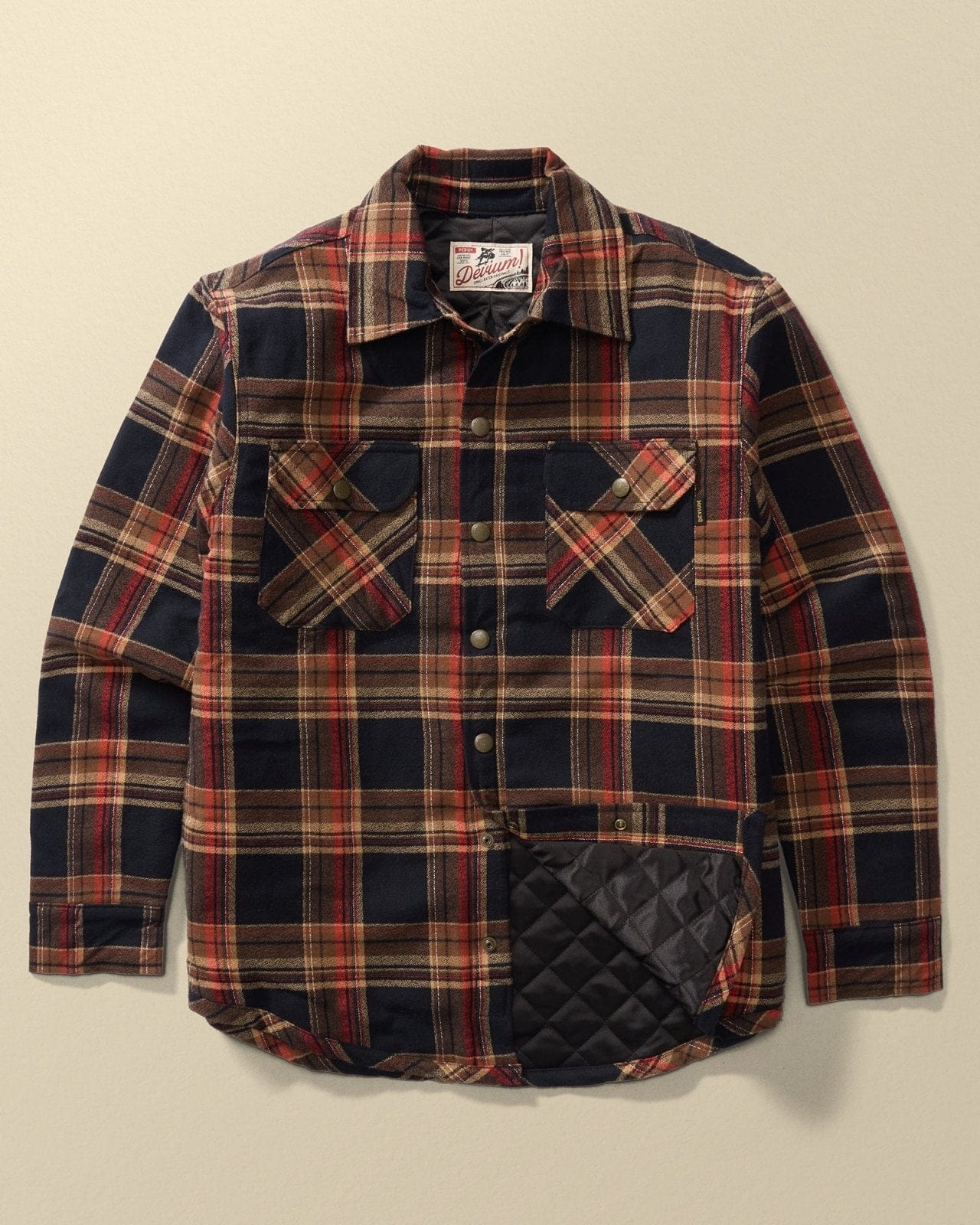 Devium Jacket Goldrush Red / S Stampede Quilt Lined Flannel Jacket