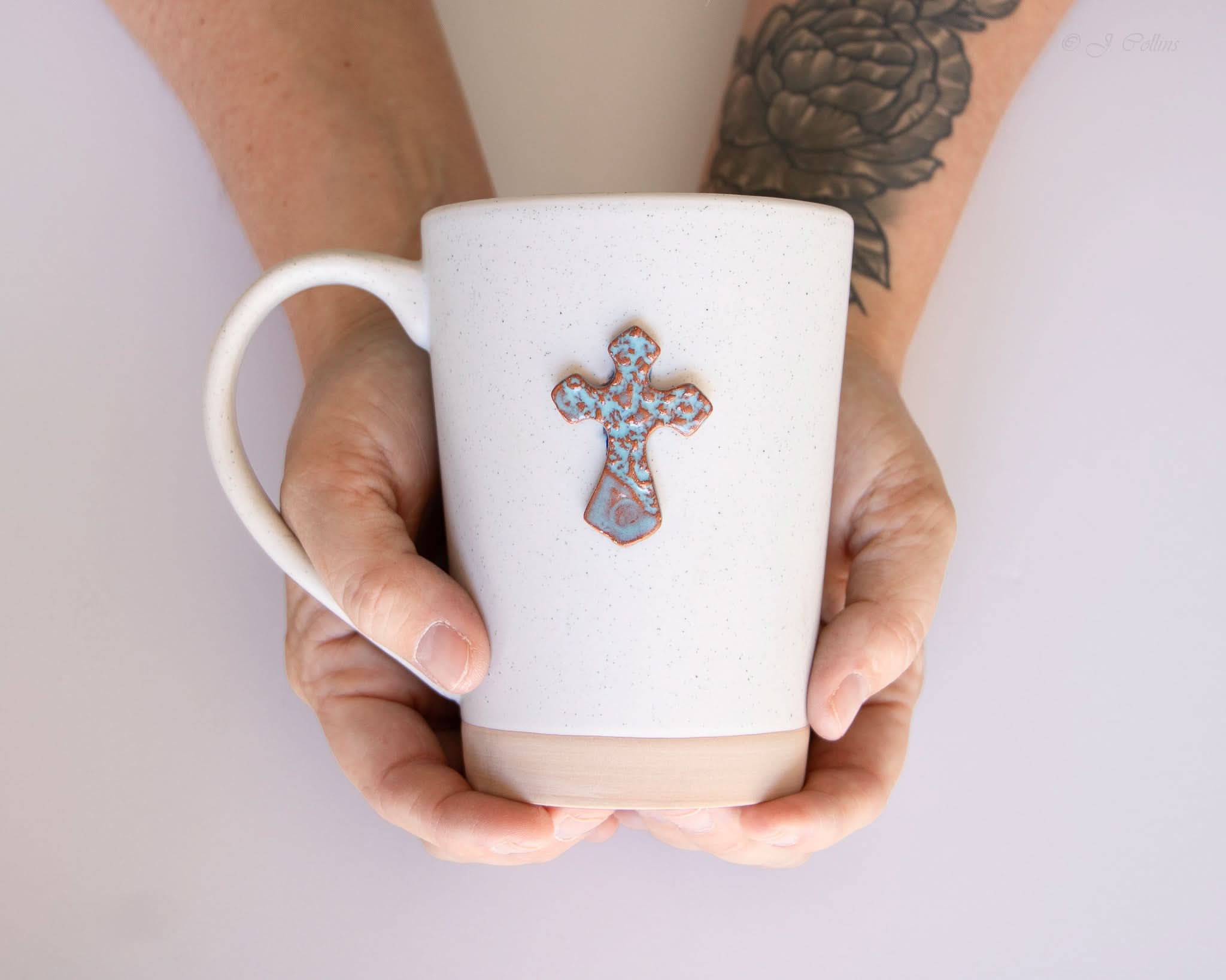 prodigalpottery Ceramic Cross Coffee Mug
