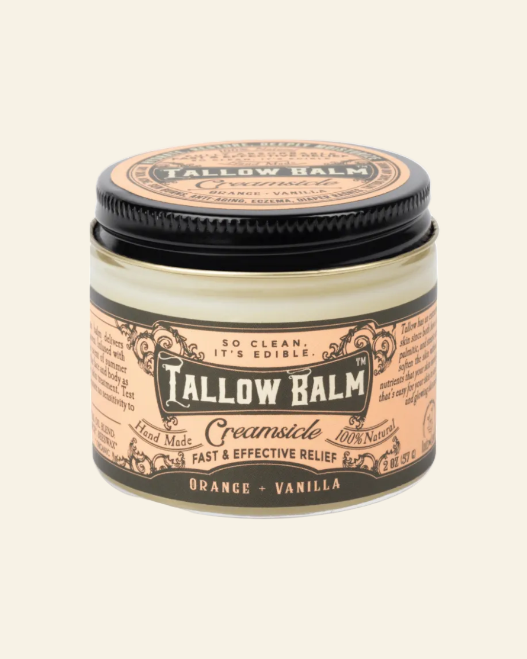 Roots and Leaves, LLC Tallow Balm- Creamsicle Scent