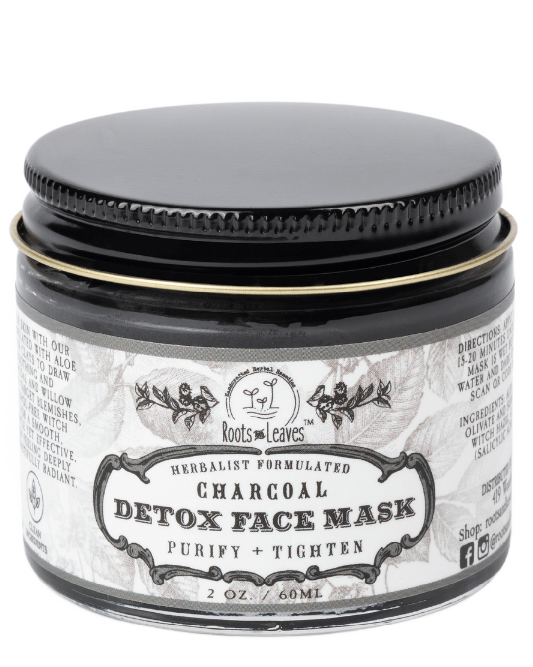Roots and Leaves, LLC Charcoal Detox Face Mask