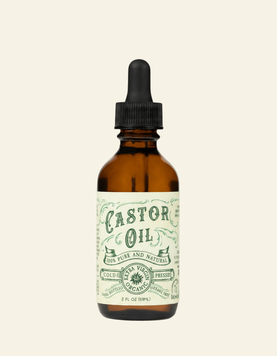 Organic Cold Pressed Hexane Free Castor Oil 2 oz - My American Goods