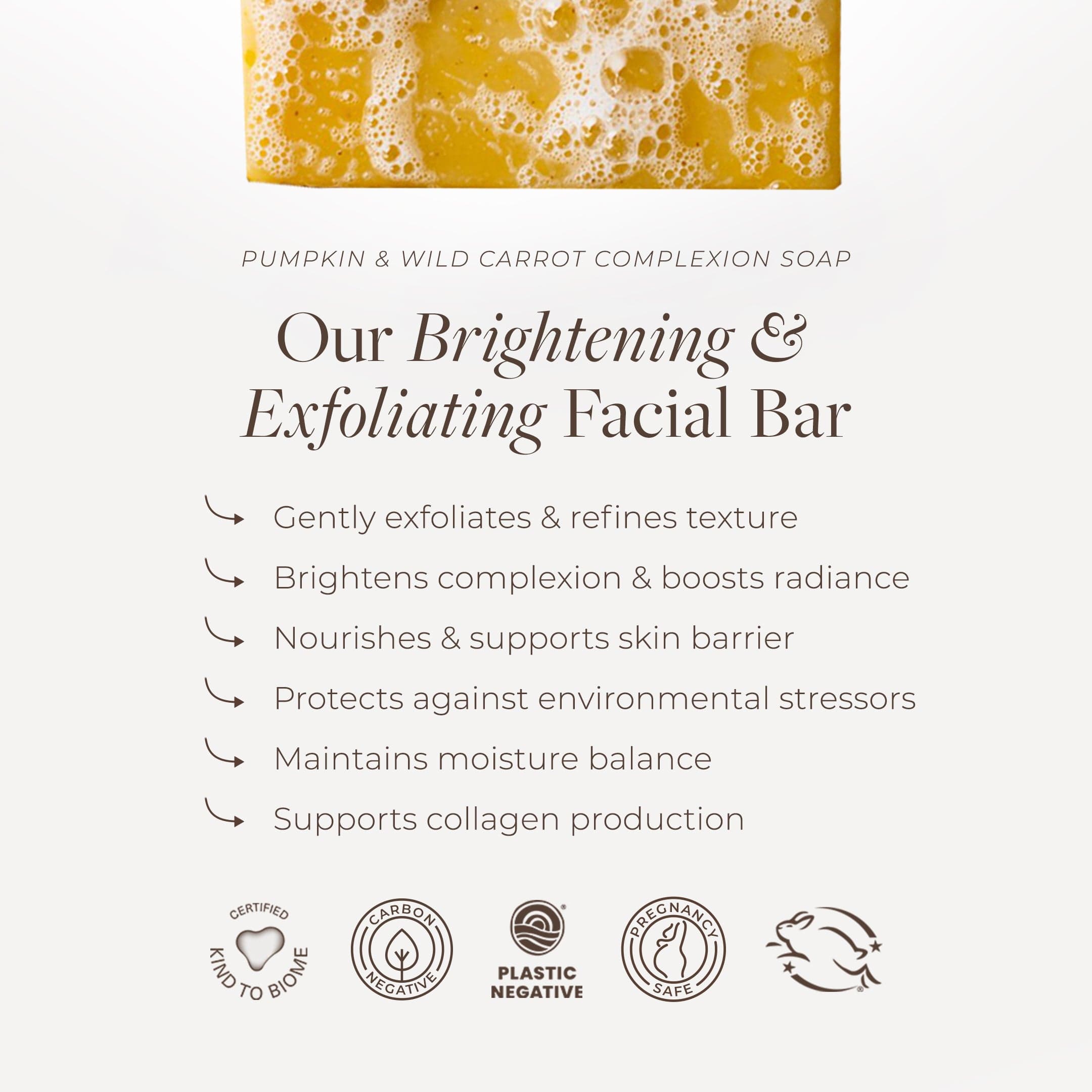 Apoterra Soap Pumpkin & Wild Carrot Brightening Cleanser