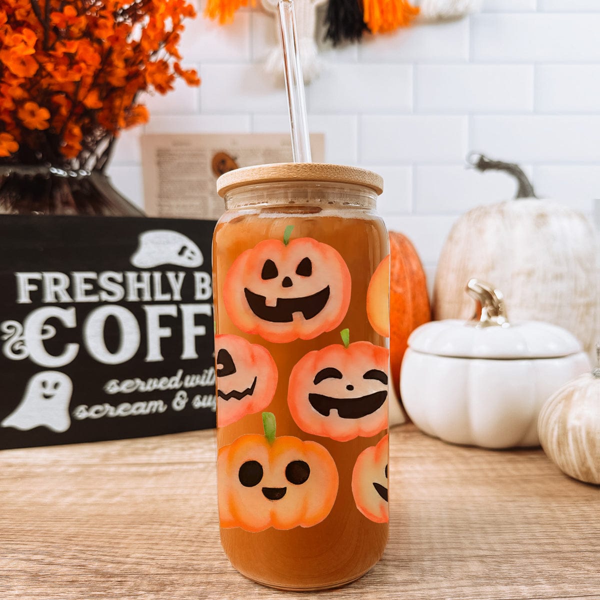 Gia Roma Travel Mug, Coffee Cup, Drinkware Pumpkins 20oz