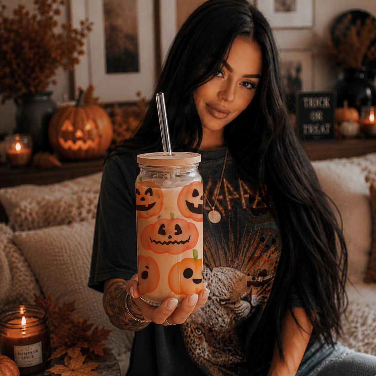 Gia Roma Travel Mug, Coffee Cup, Drinkware Pumpkins 20oz