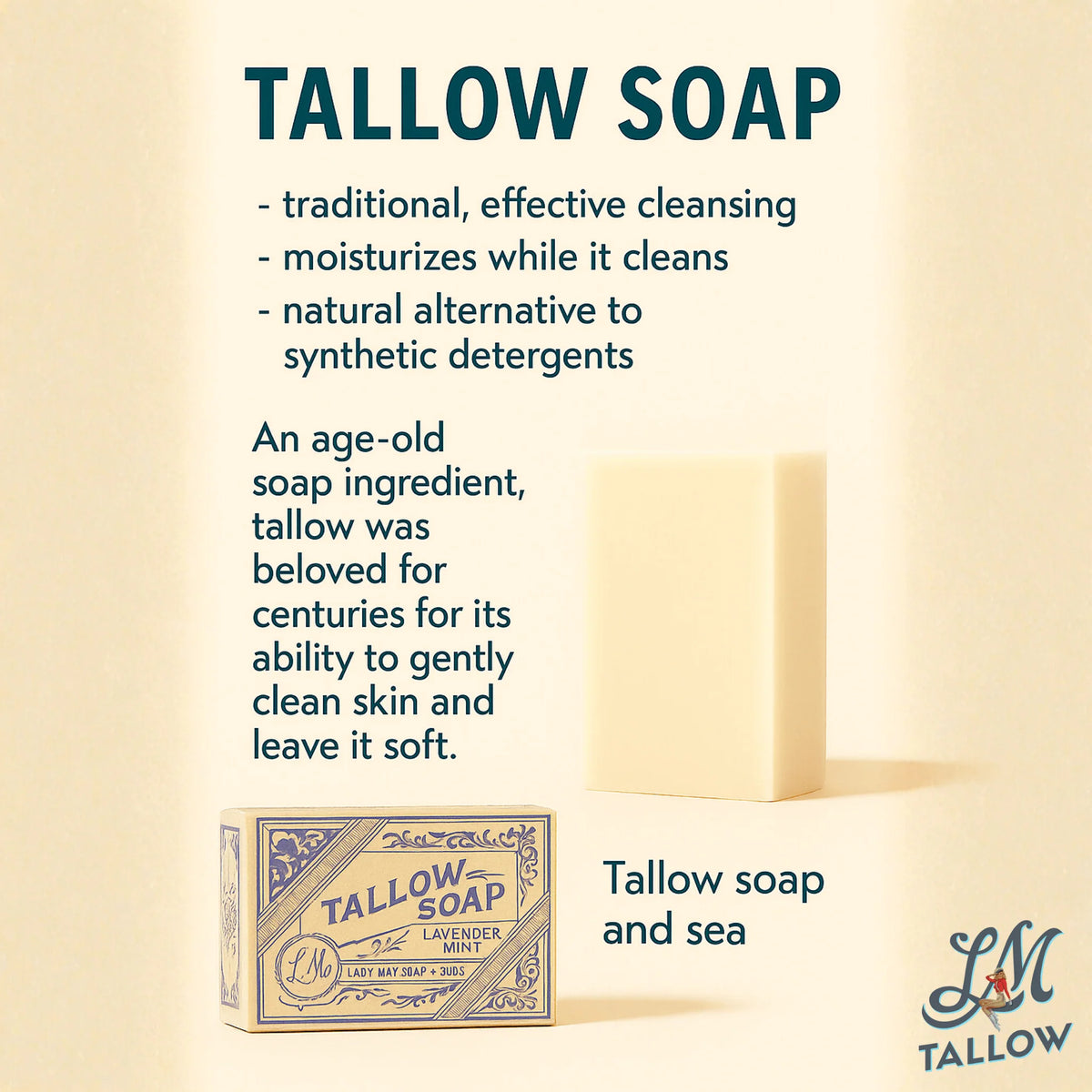 Tallow Bar Soap - Unscented