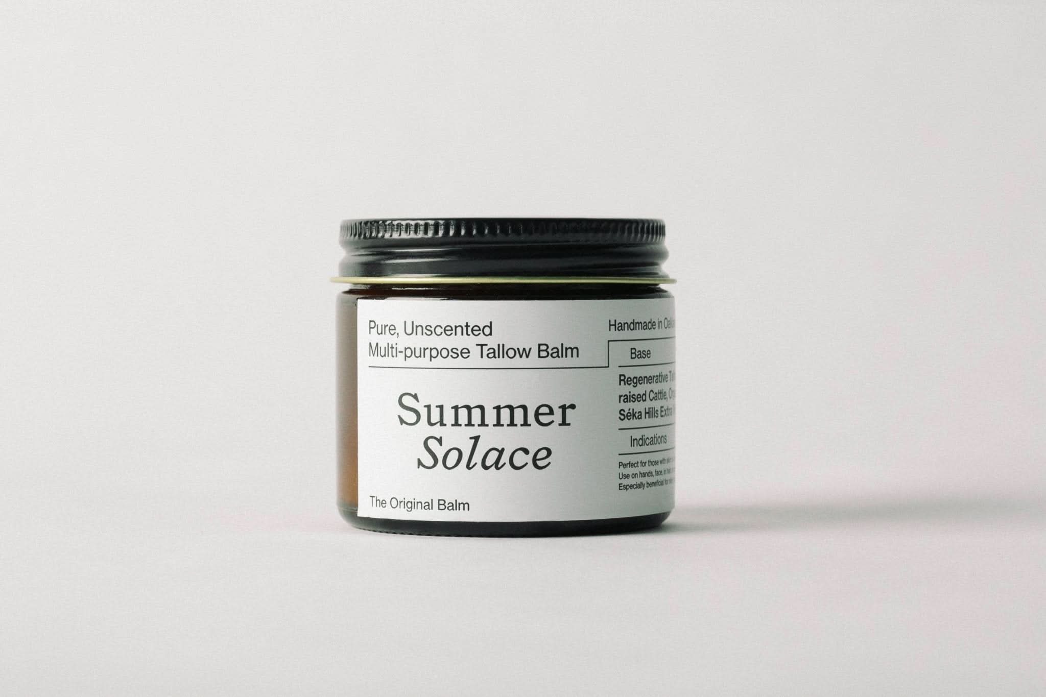 Summer Solace Tallow Tallow Balm Pure Unscented – Tallow Balm | Sensitive Skin