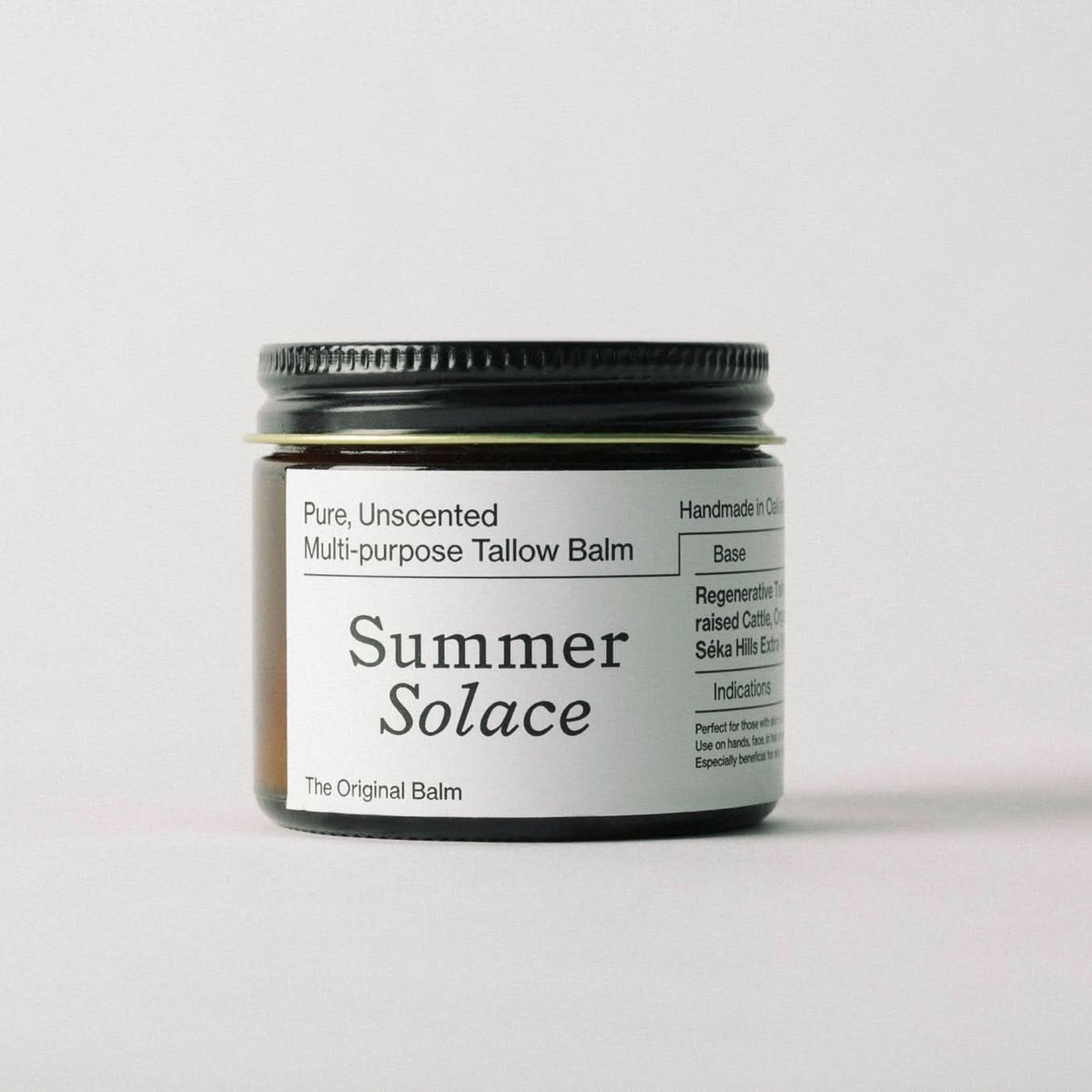 Summer Solace Tallow Tallow Balm Pure Unscented – Tallow Balm | Sensitive Skin