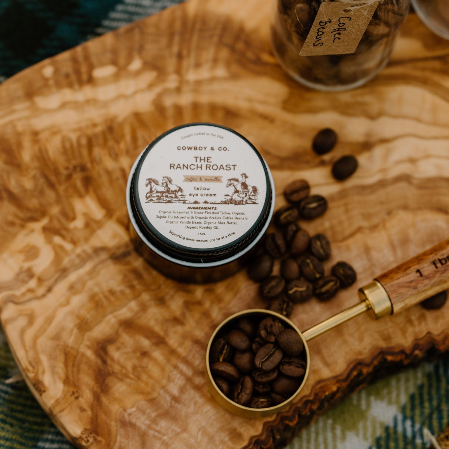 The Ranch Roast - Coffee & Vanilla Infused Organic Tallow Eye Cream - My American Goods